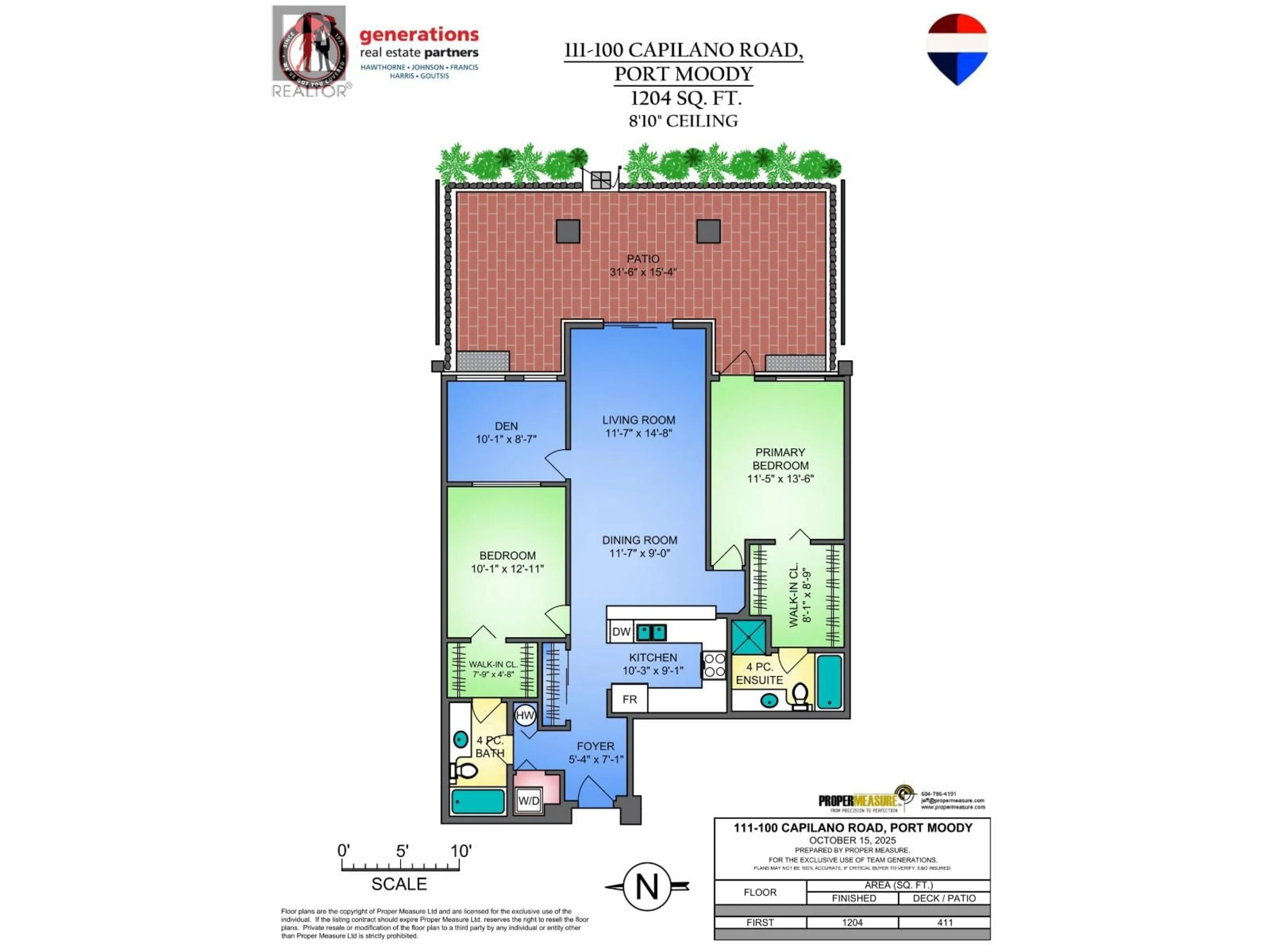 Floor plan for 111 - 100 CAPILANO ROAD, Port Moody British Columbia V3H5M9