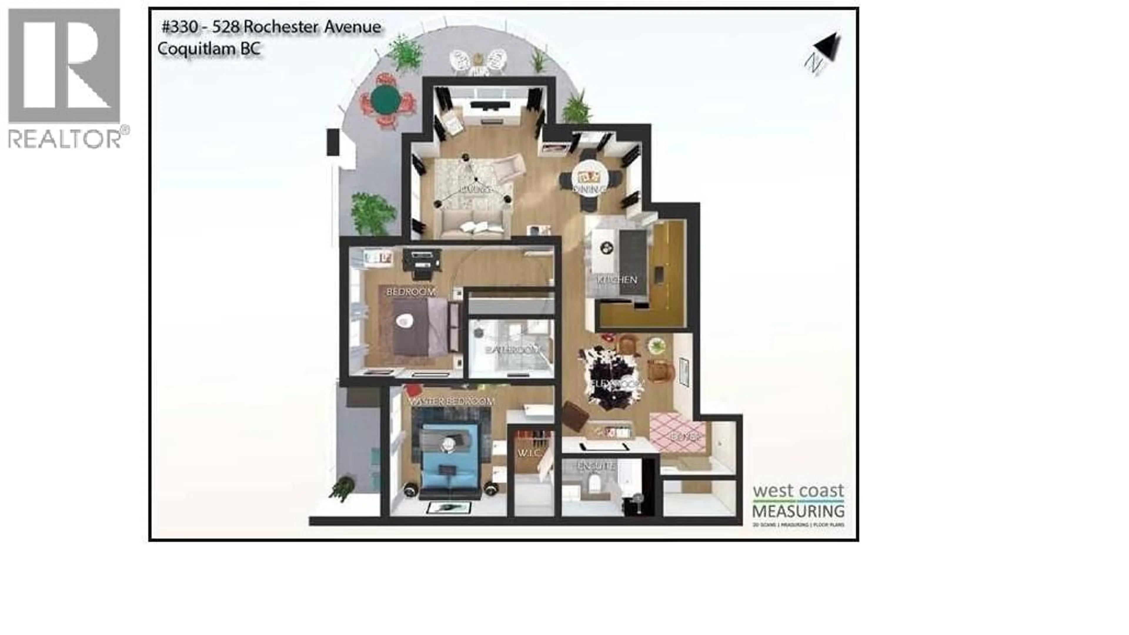Floor plan for 330 - 528 ROCHESTER AVENUE, Coquitlam British Columbia V3K7A5