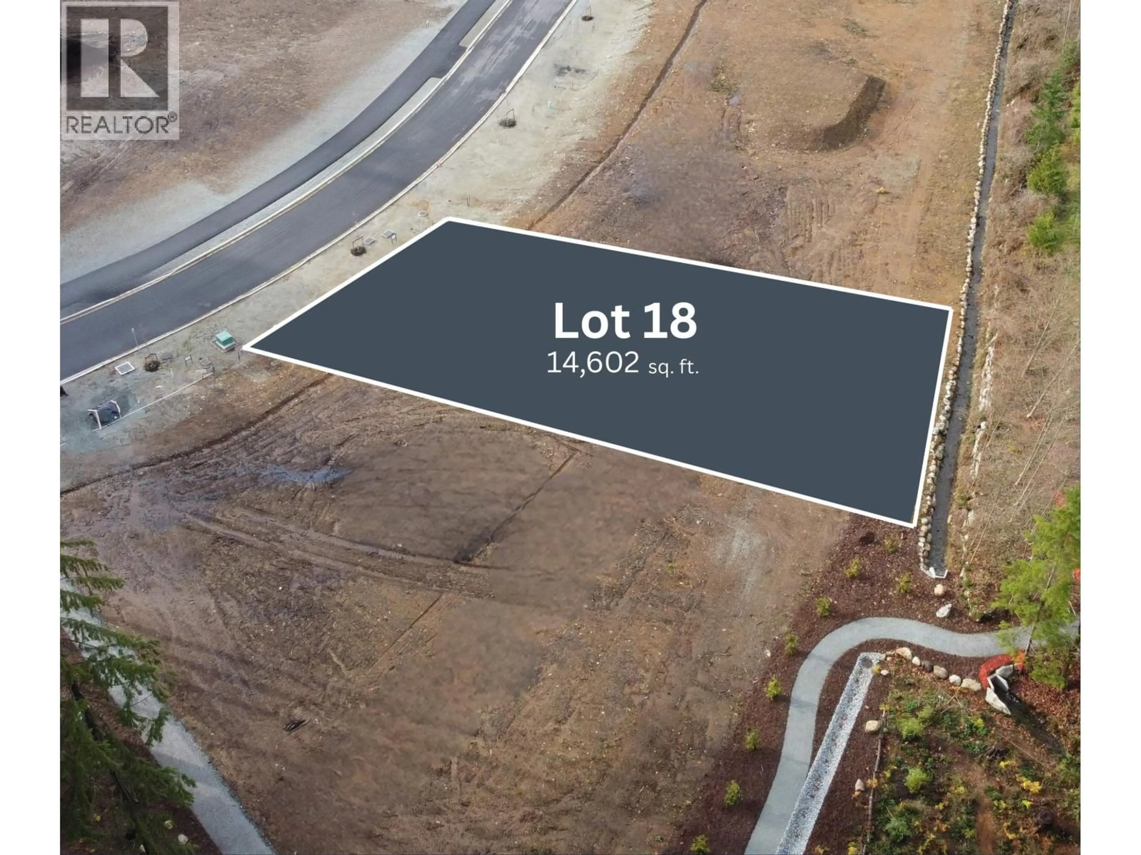 A pic from outside/outdoor area/front of a property/back of a property/a pic from drone, street for LOT 18 - 2307 SUNNYSIDE ROAD, Anmore British Columbia V3H4Y4