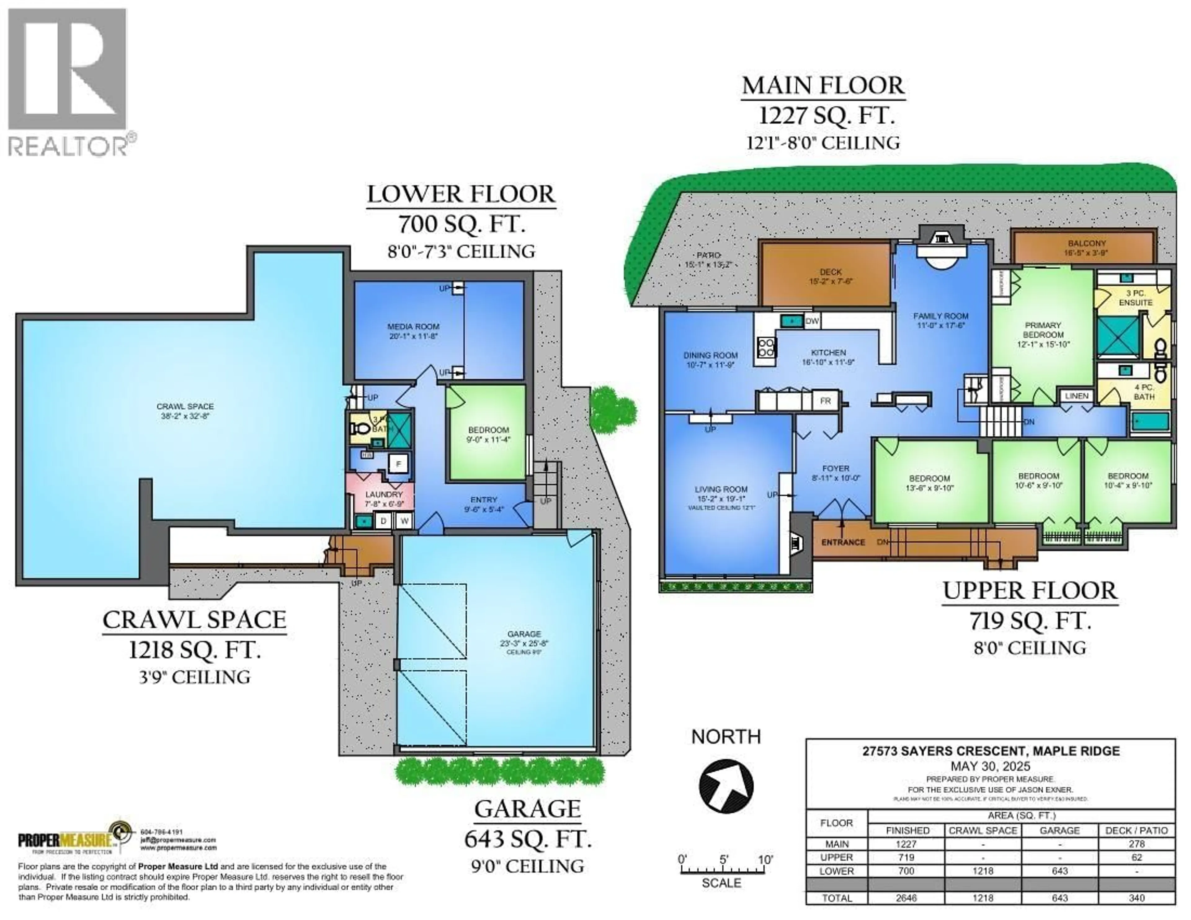 Floor plan for 27573 SAYERS CRESCENT, Maple Ridge British Columbia V2W1N3