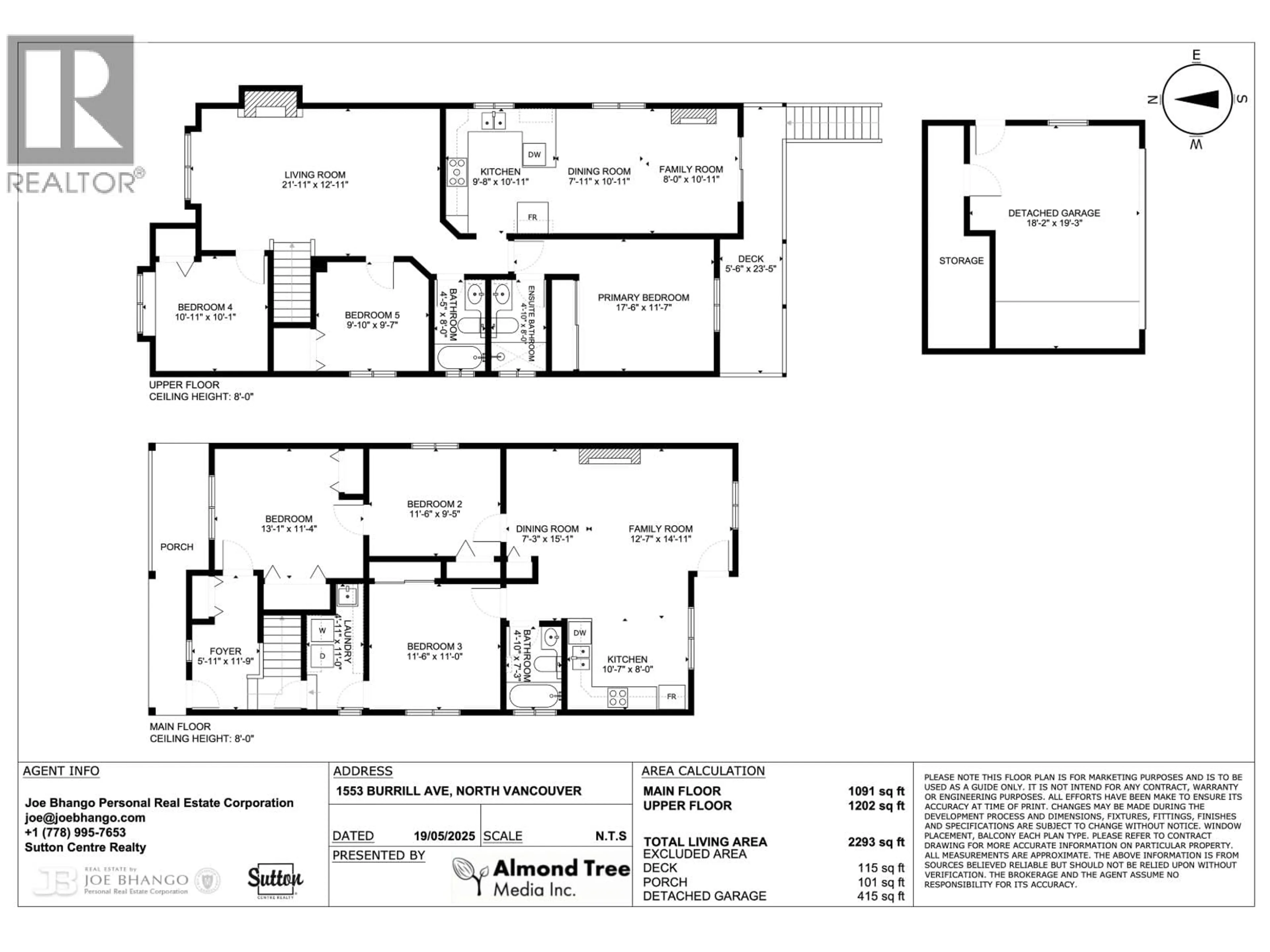 Floor plan for 1553 BURRILL AVENUE, North Vancouver British Columbia V7K1L8