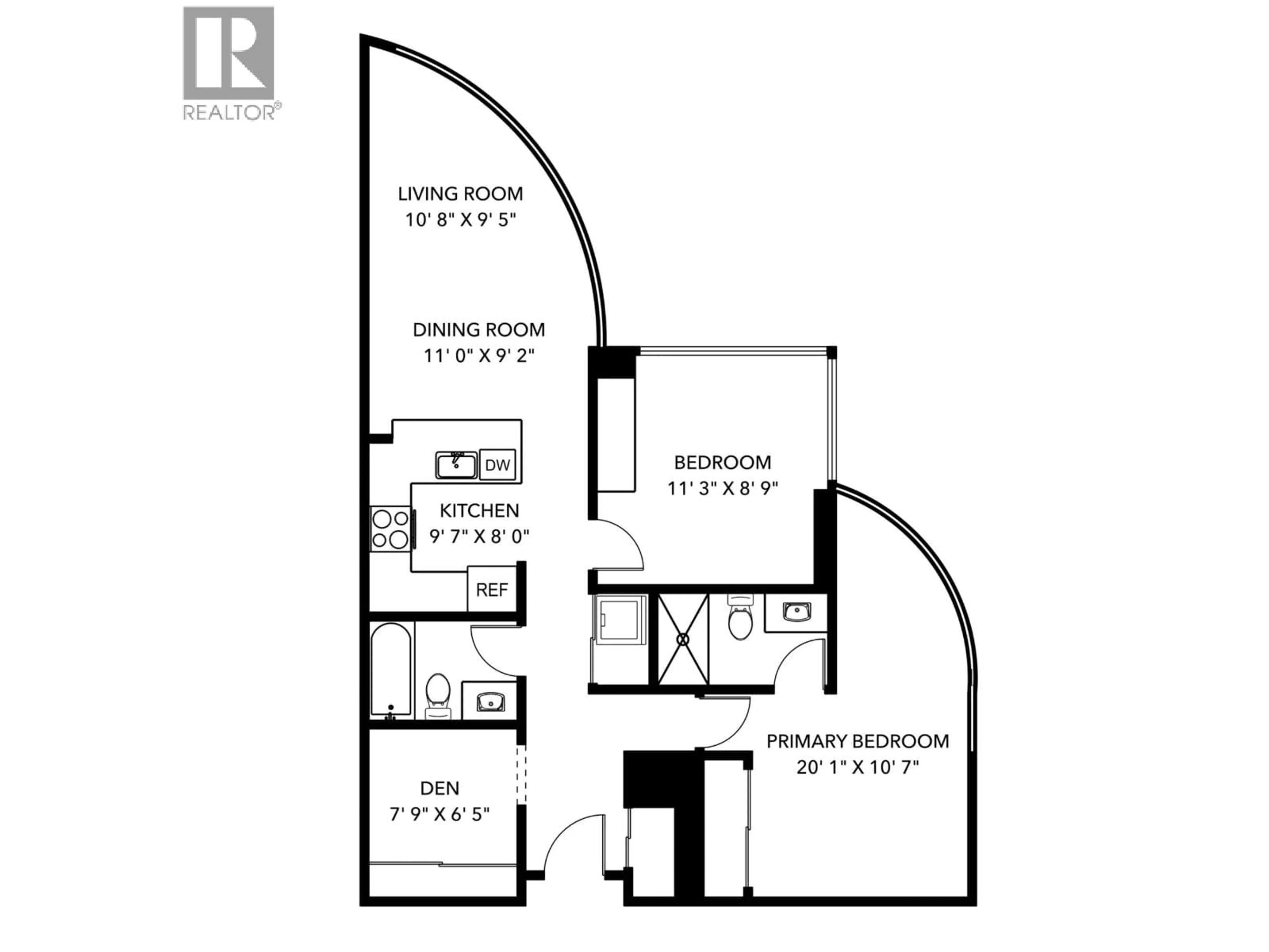 Floor plan for 702 - 588 BROUGHTON STREET, Vancouver British Columbia V6G3E3