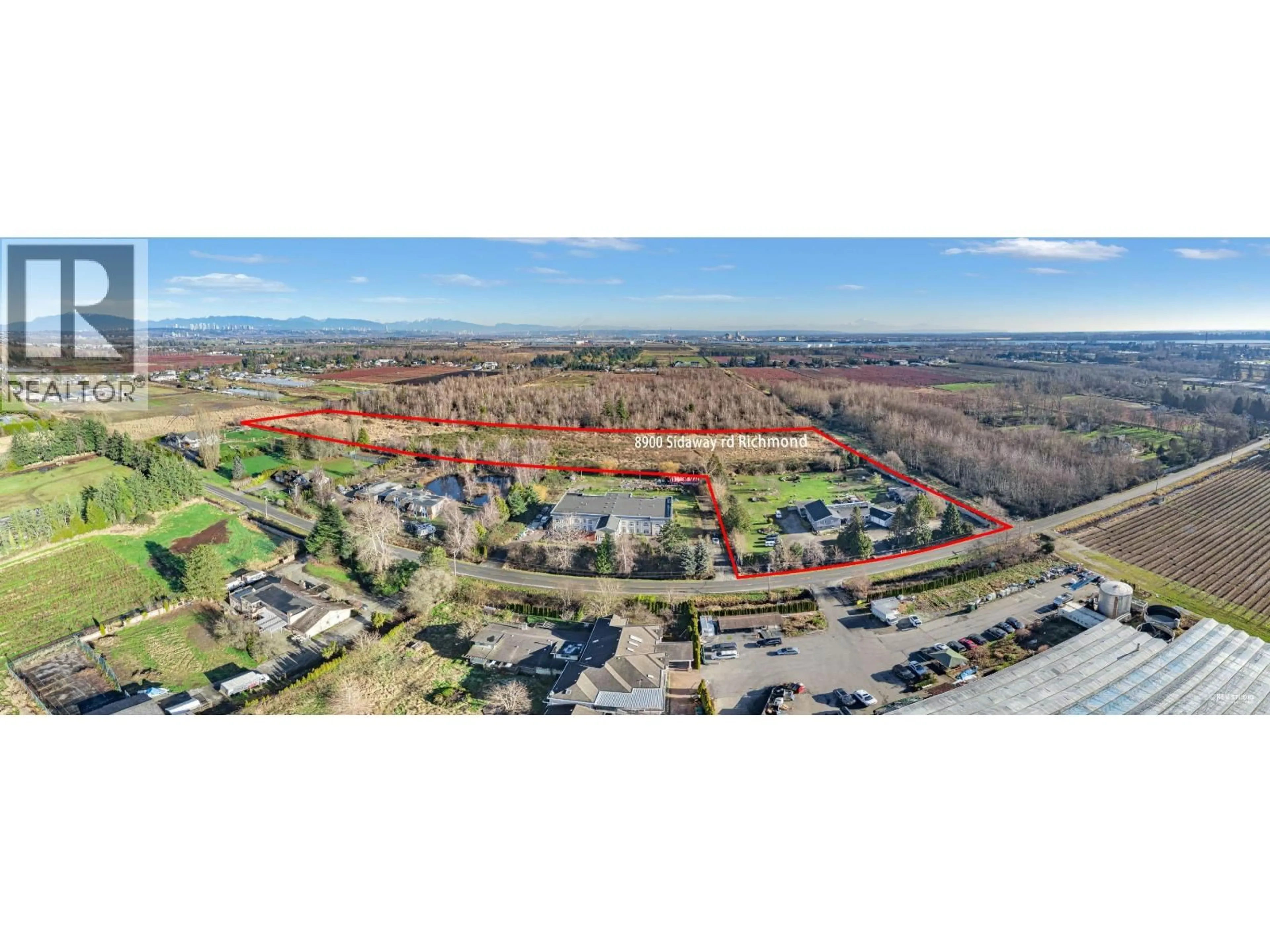 A pic from outside/outdoor area/front of a property/back of a property/a pic from drone, water/lake/river/ocean view for 8900 SIDAWAY ROAD, Richmond British Columbia V6W1G8