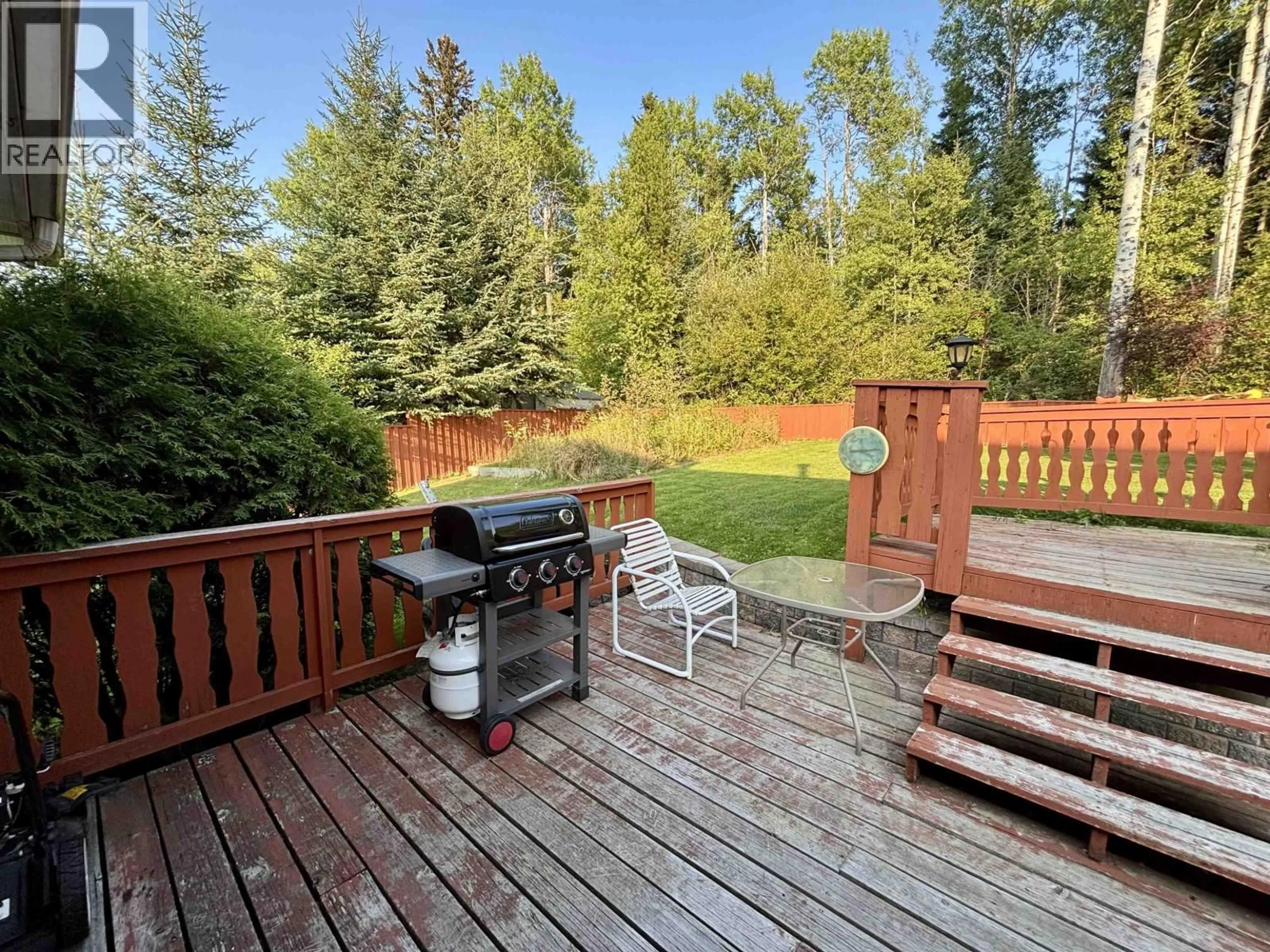 Patio, forest/trees view for 7788 THOMPSON DRIVE, Prince George British Columbia V2N5N5