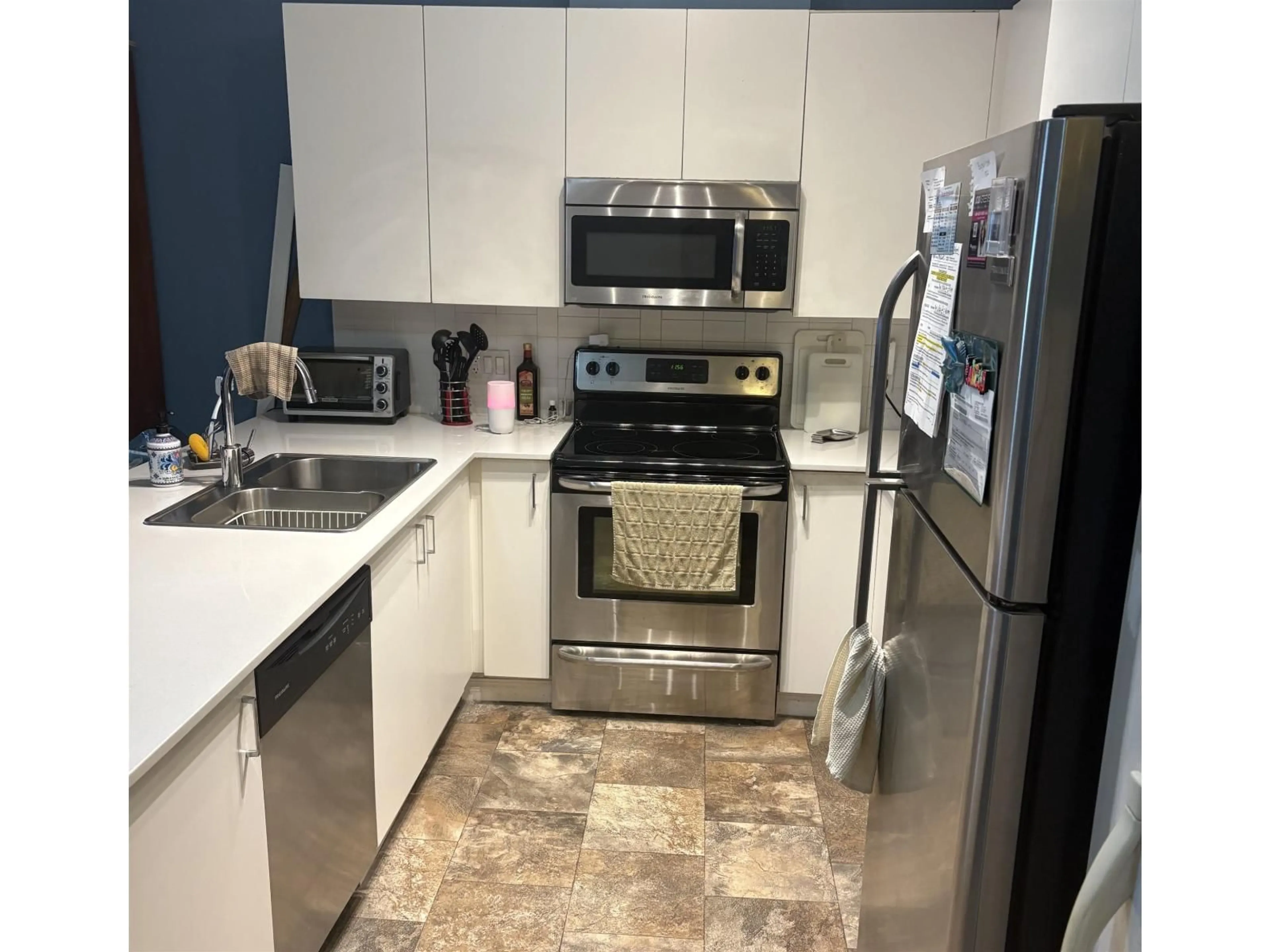 Standard kitchen, ceramic/tile floor for 211 - 20460 DOUGLAS CRESCENT, Langley British Columbia V3A0C6