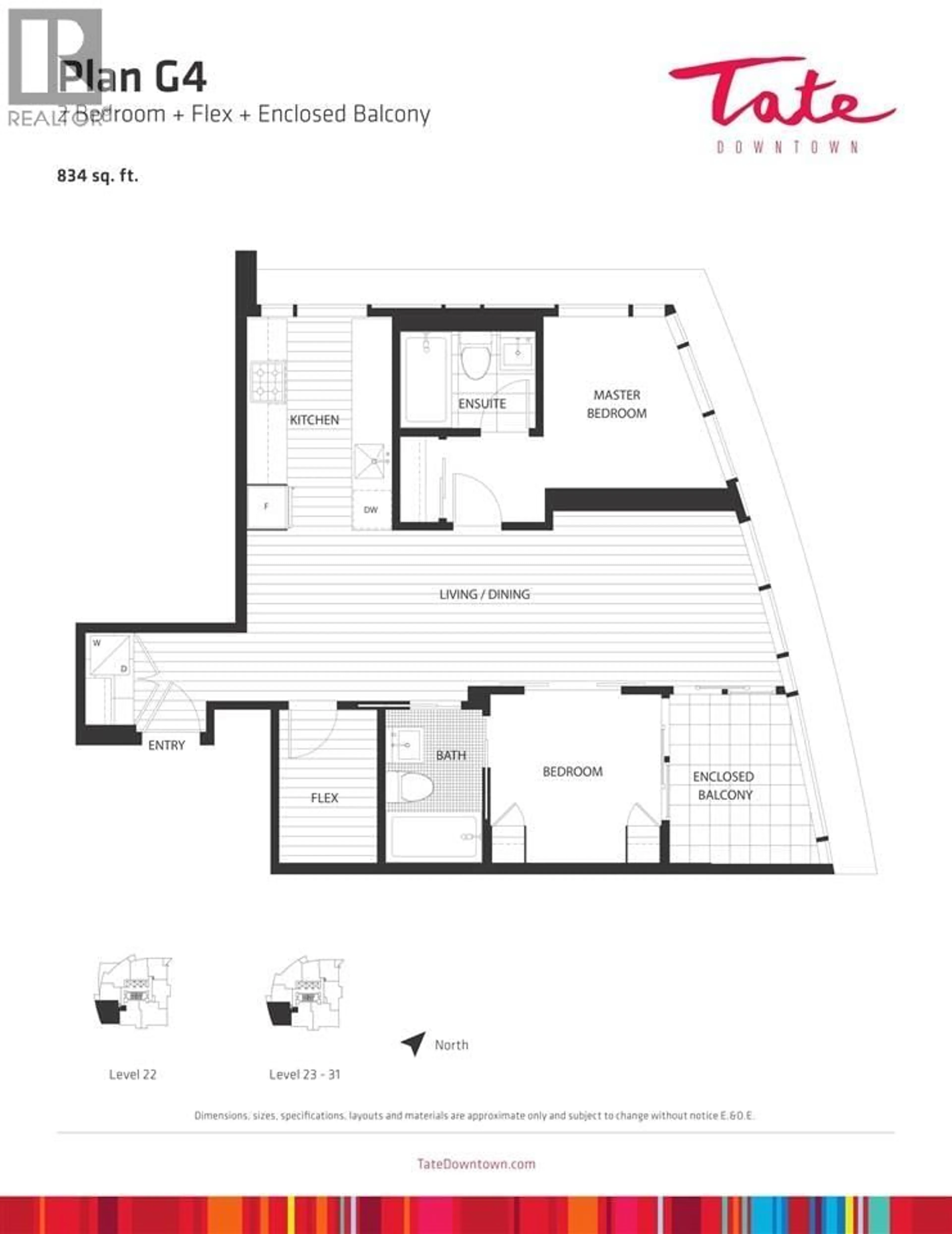 Floor plan for 2206 - 1283 HOWE STREET, Vancouver British Columbia V6Z0E3