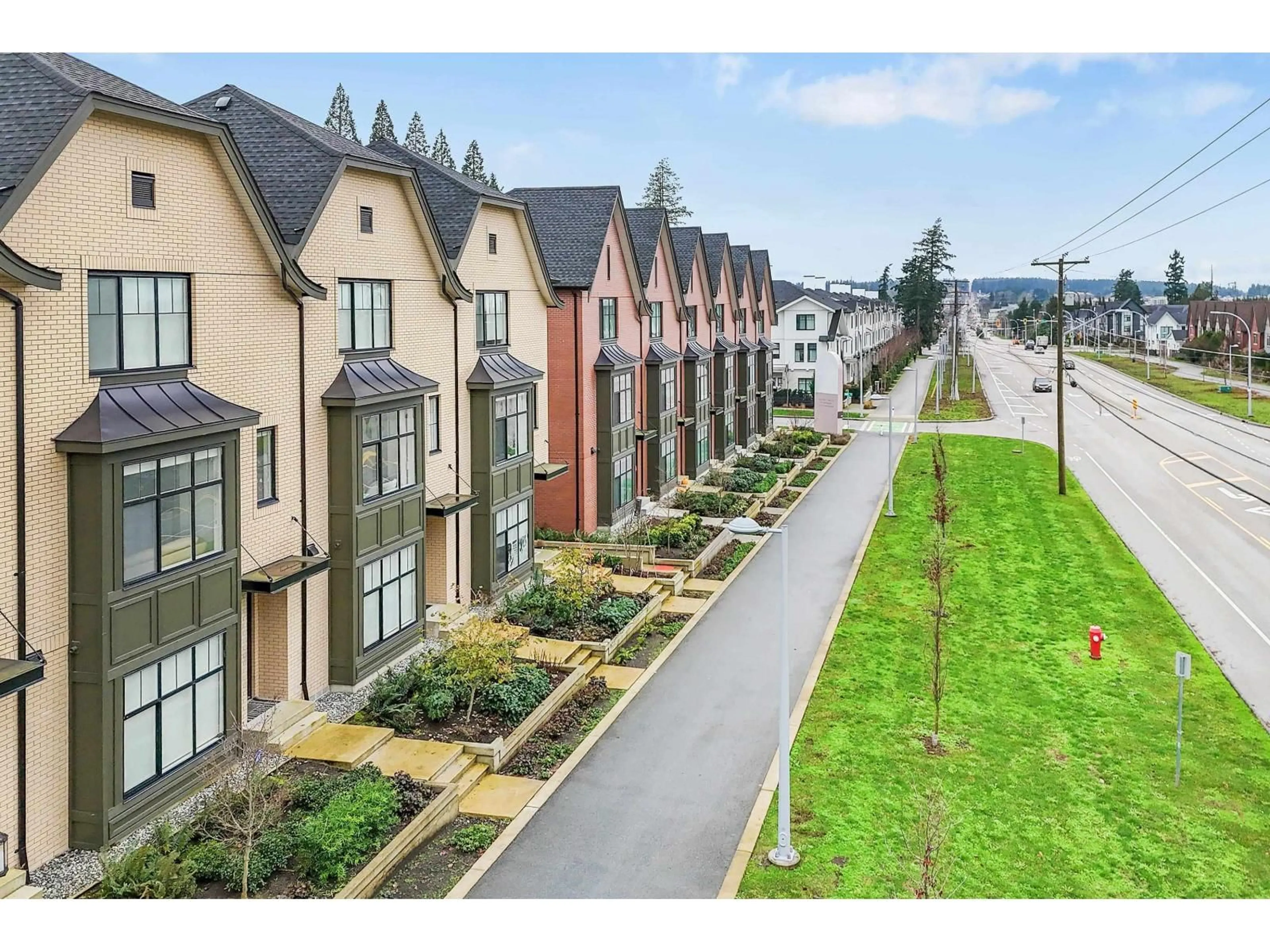 A pic from outside/outdoor area/front of a property/back of a property/a pic from drone, street for 11 - 2350 165 STREET, Surrey British Columbia V3Z1J9