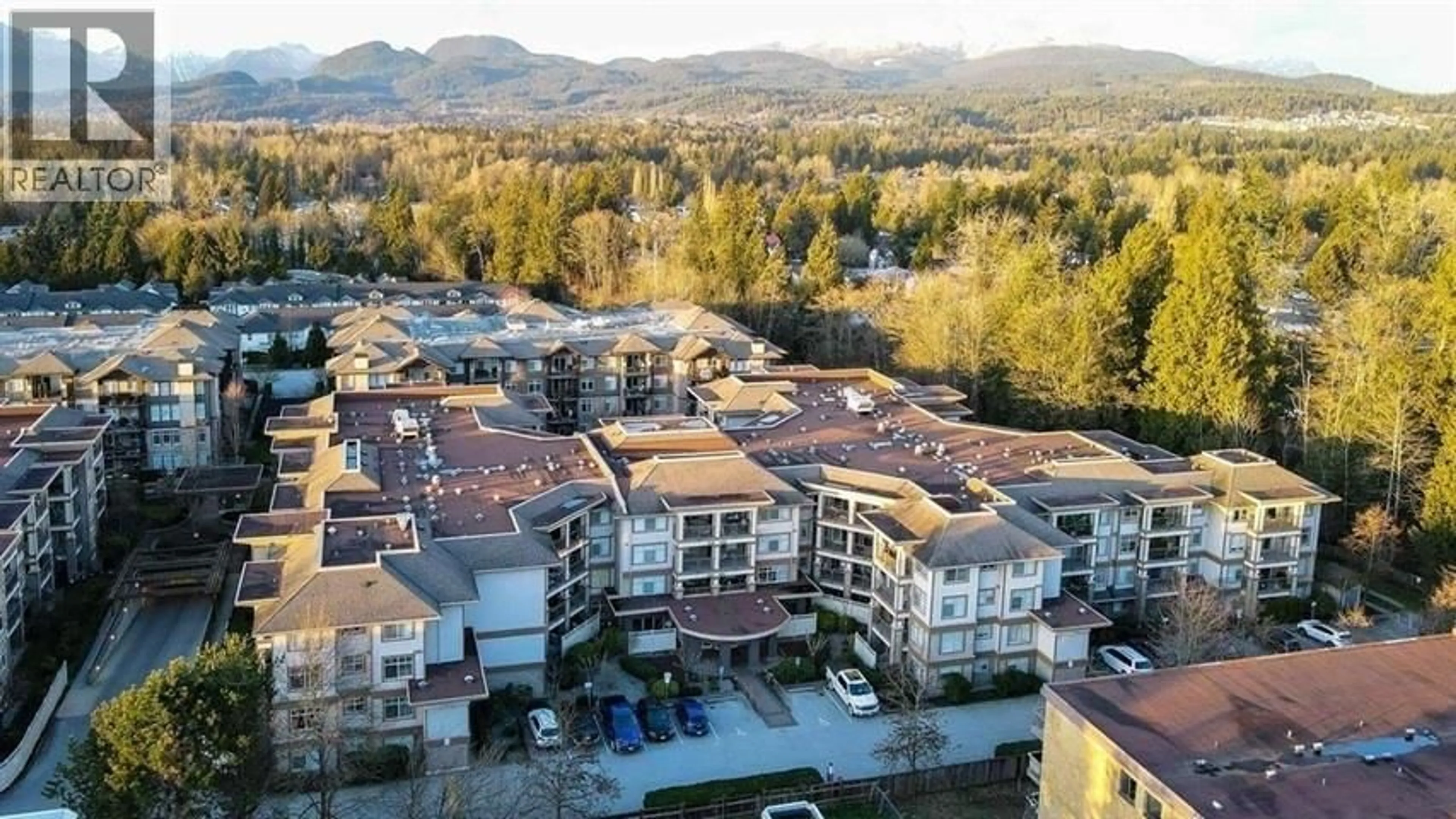 A pic from outside/outdoor area/front of a property/back of a property/a pic from drone, mountain view for 419 - 12248 224 STREET, Maple Ridge British Columbia V2X8W6