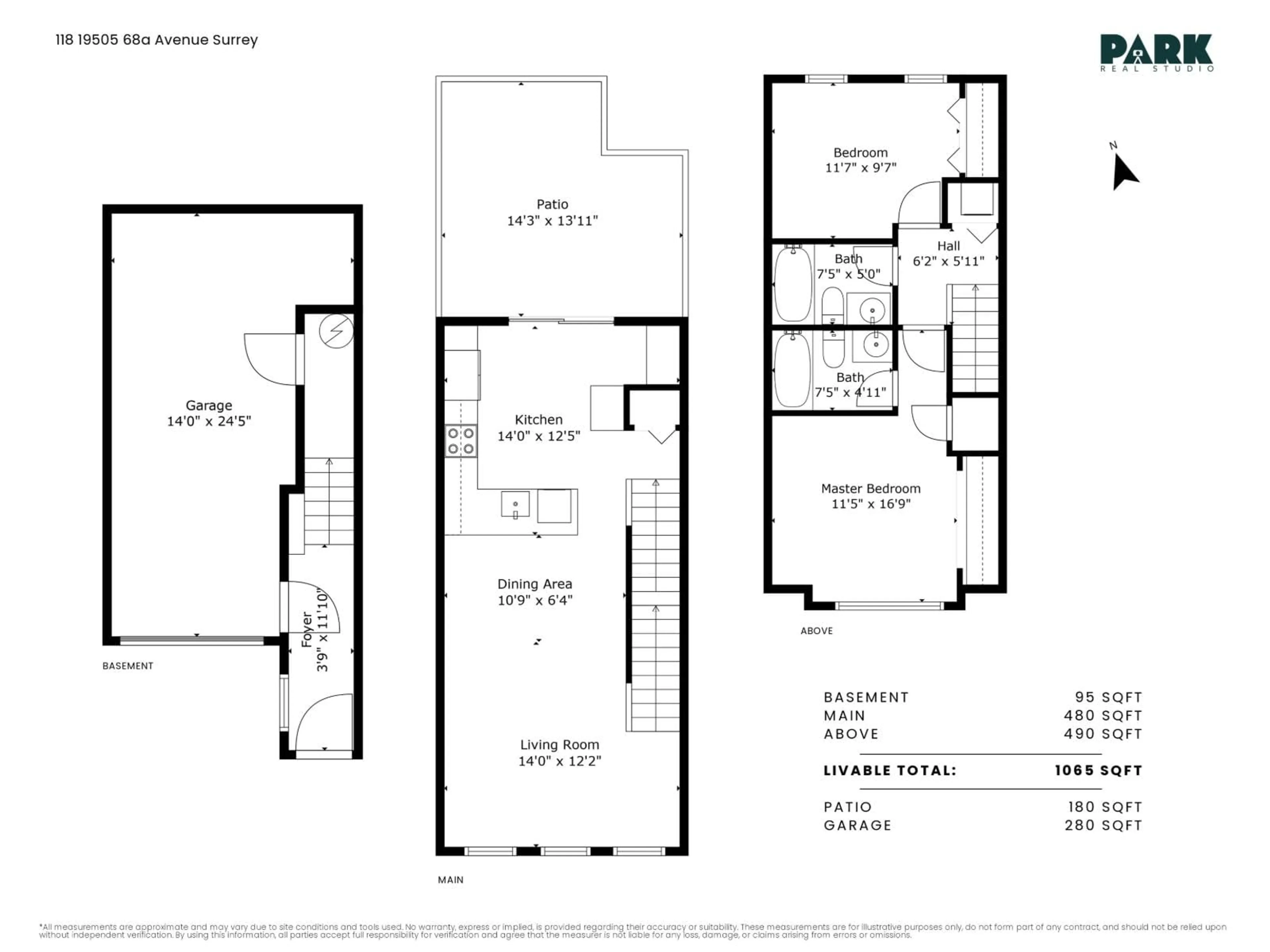 Floor plan for 118 - 19505 68A AVENUE, Surrey British Columbia V4N6K3