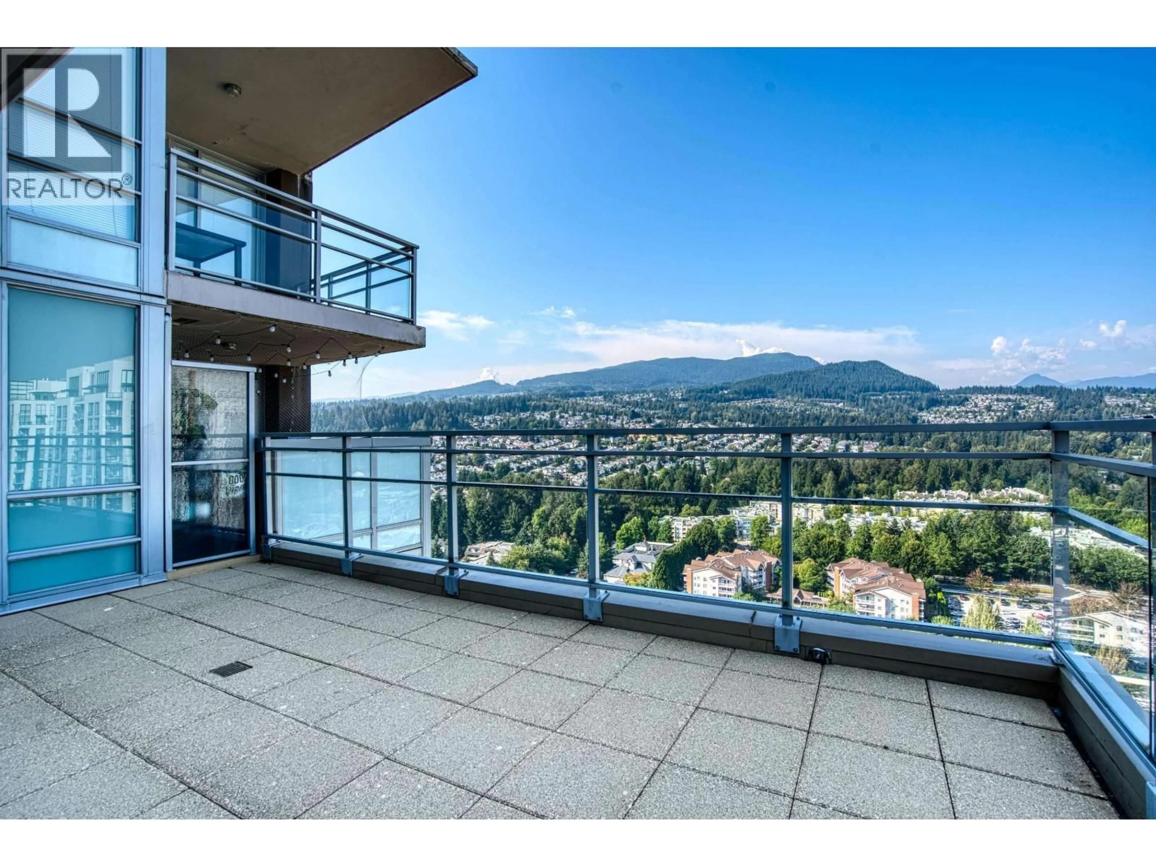 Balcony in the apartment, mountain view for 3104 - 2978 GLEN DRIVE, Coquitlam British Columbia V3B0C3