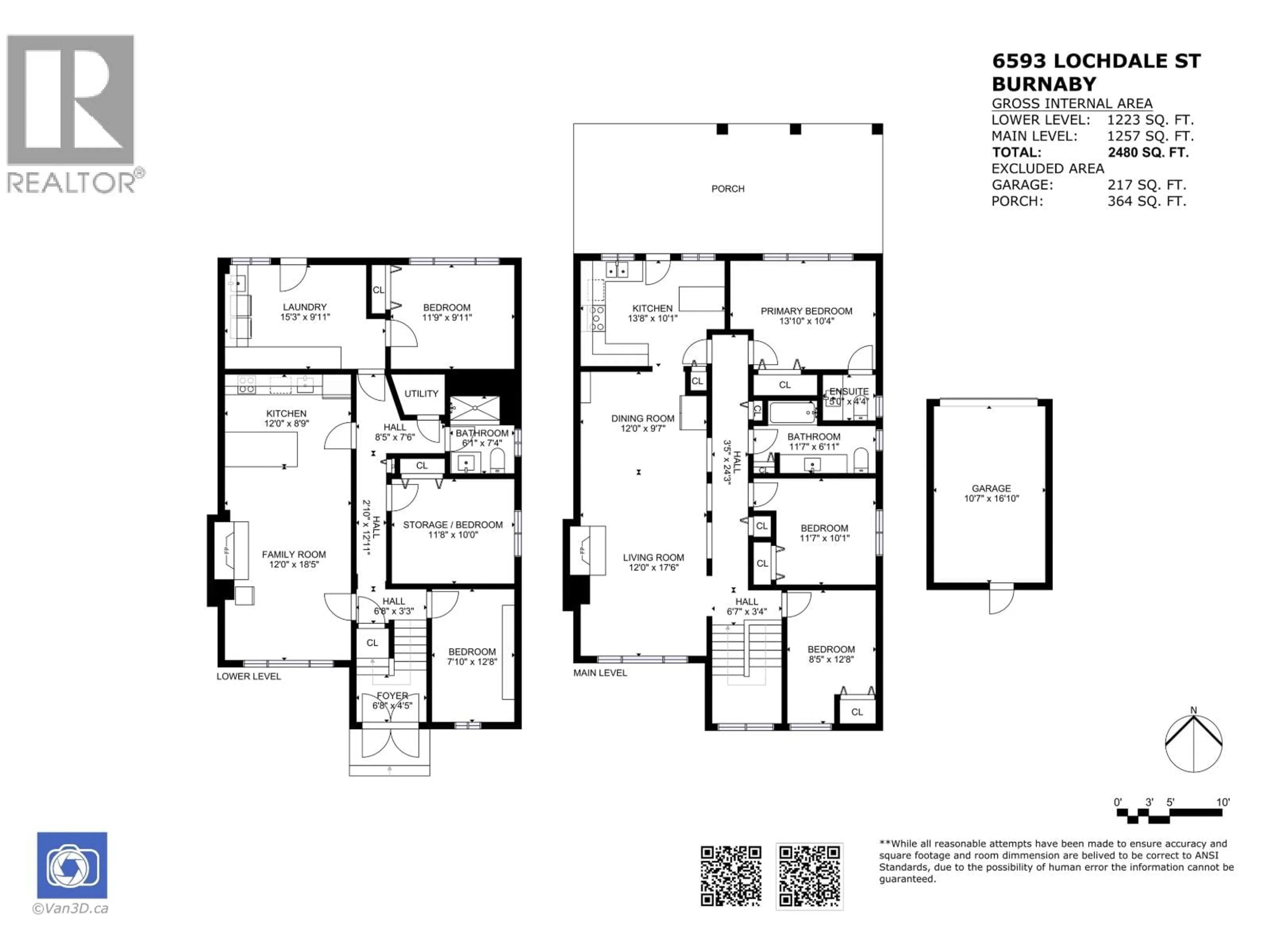 Floor plan for 6593 LOCHDALE STREET, Burnaby British Columbia V5B2M7