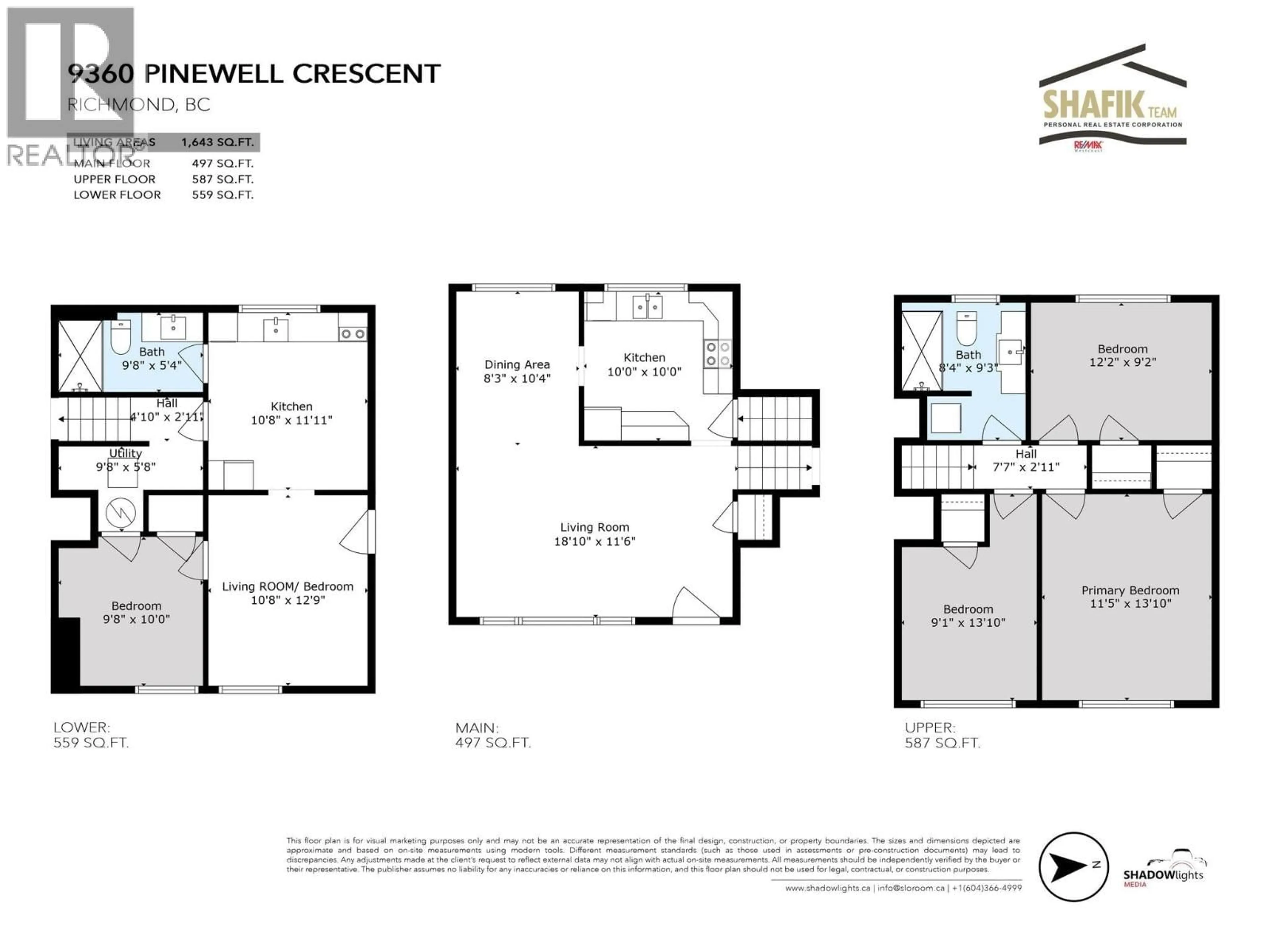 Floor plan for 9360 PINEWELL CRESCENT, Richmond British Columbia V7A2C6