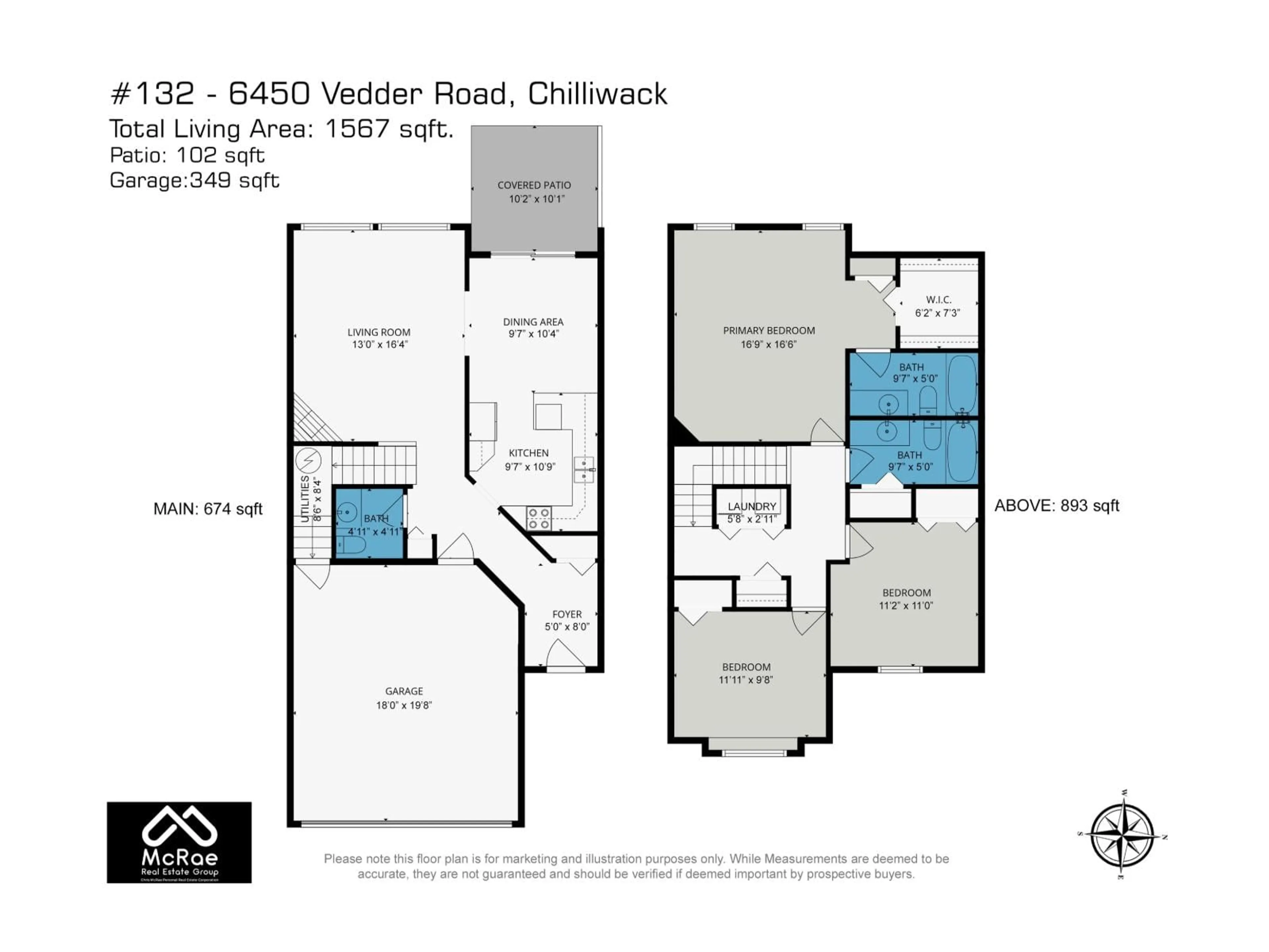 Floor plan for 132 - 6450 VEDDER ROAD, Chilliwack British Columbia V2R5N7