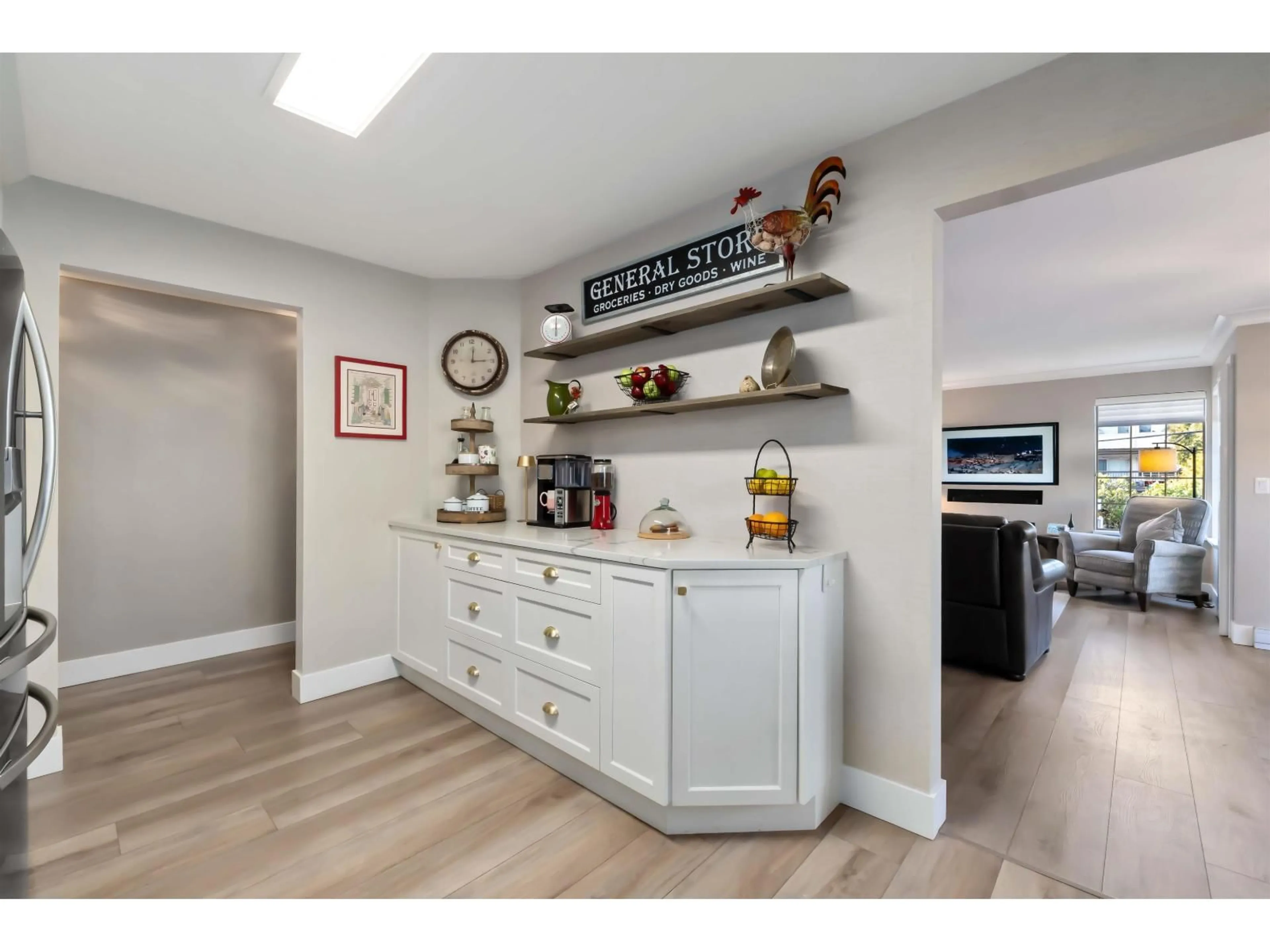 Open concept kitchen, wood/laminate floor for 202 - 1488 MERKLIN STREET, White Rock British Columbia V4B4C3