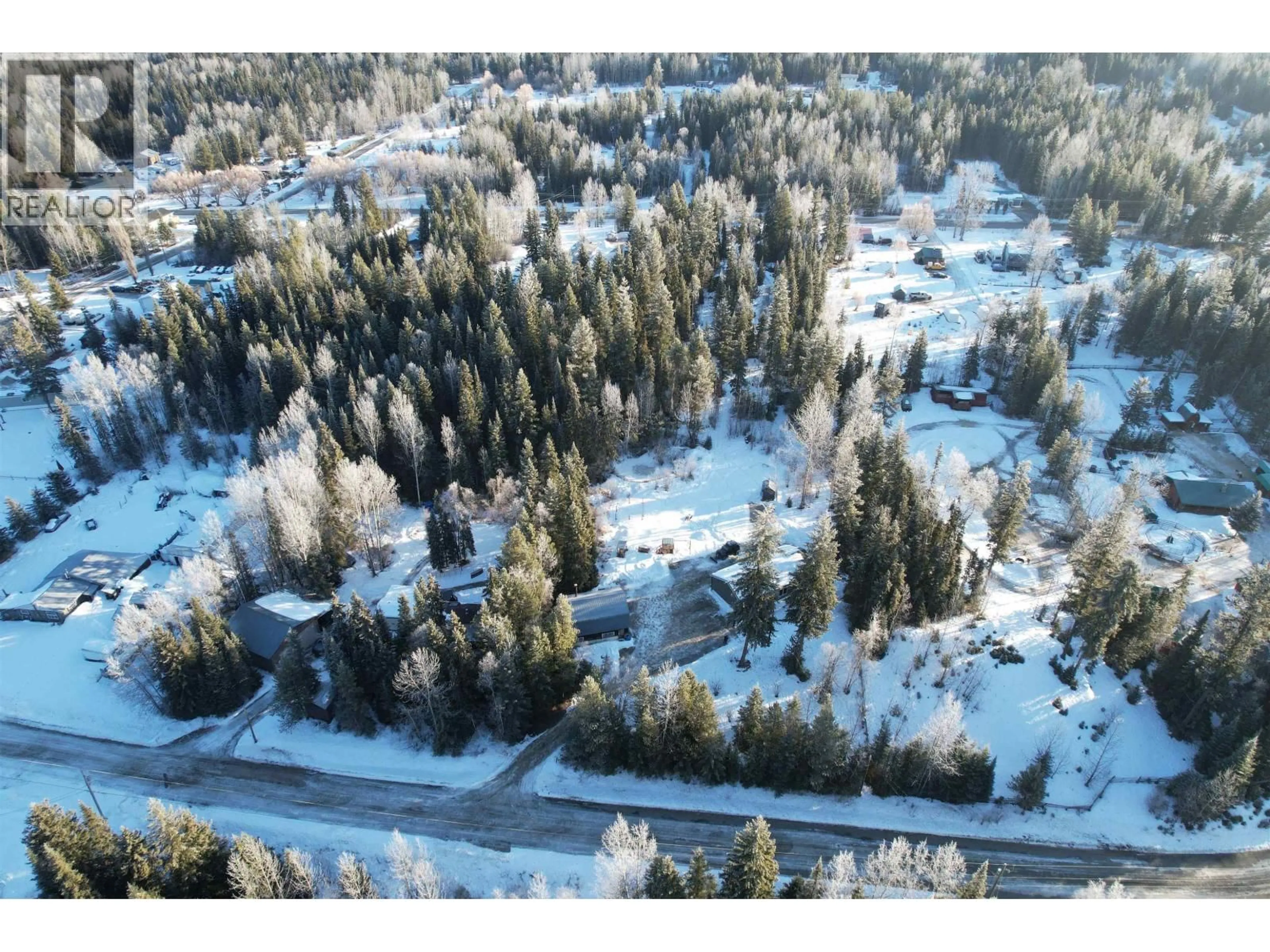 A pic from outside/outdoor area/front of a property/back of a property/a pic from drone, forest/trees view for 3972 MCLEAN ROAD, Quesnel British Columbia V2J6V5