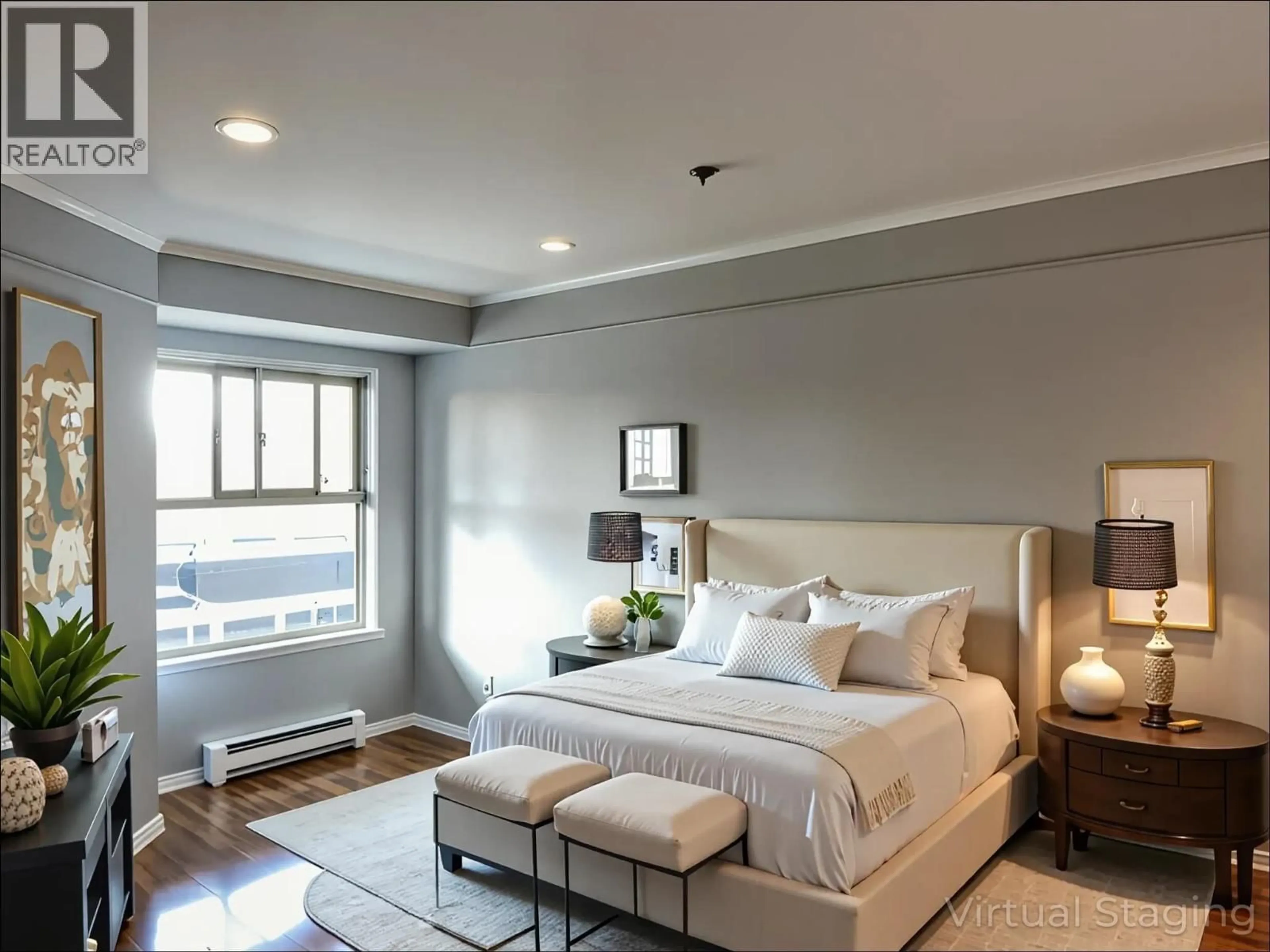 Bedroom with bed, unknown for 402 - 211 TWELFTH STREET, New Westminster British Columbia V3M4H4