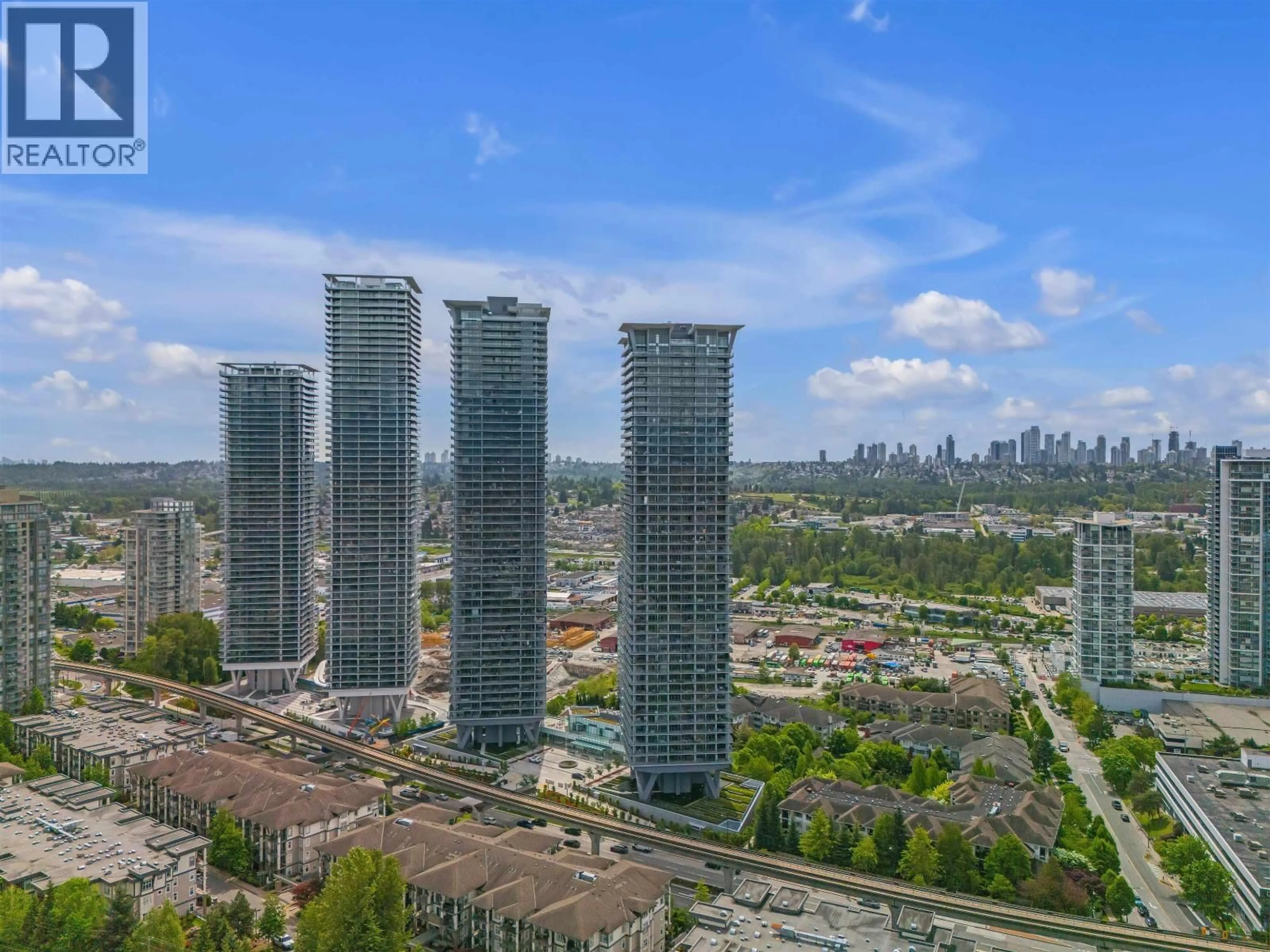 A pic from outside/outdoor area/front of a property/back of a property/a pic from drone, city buildings view from balcony for 2703 - 4720 LOUGHEED HIGHWAY, Burnaby British Columbia V5C0M8