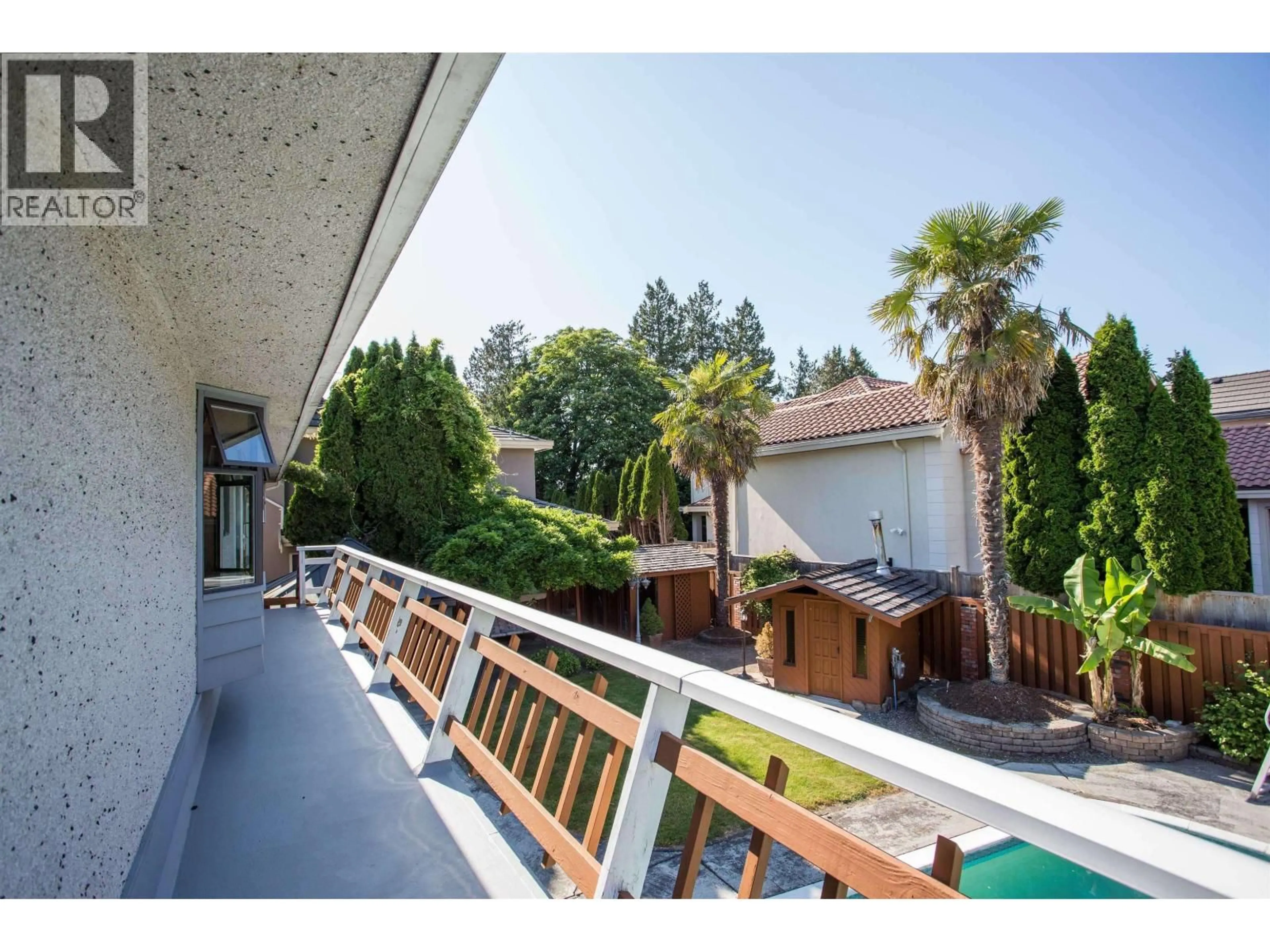 Patio, city buildings view from balcony for 8111 LUCAS ROAD, Richmond British Columbia V6Y1G2
