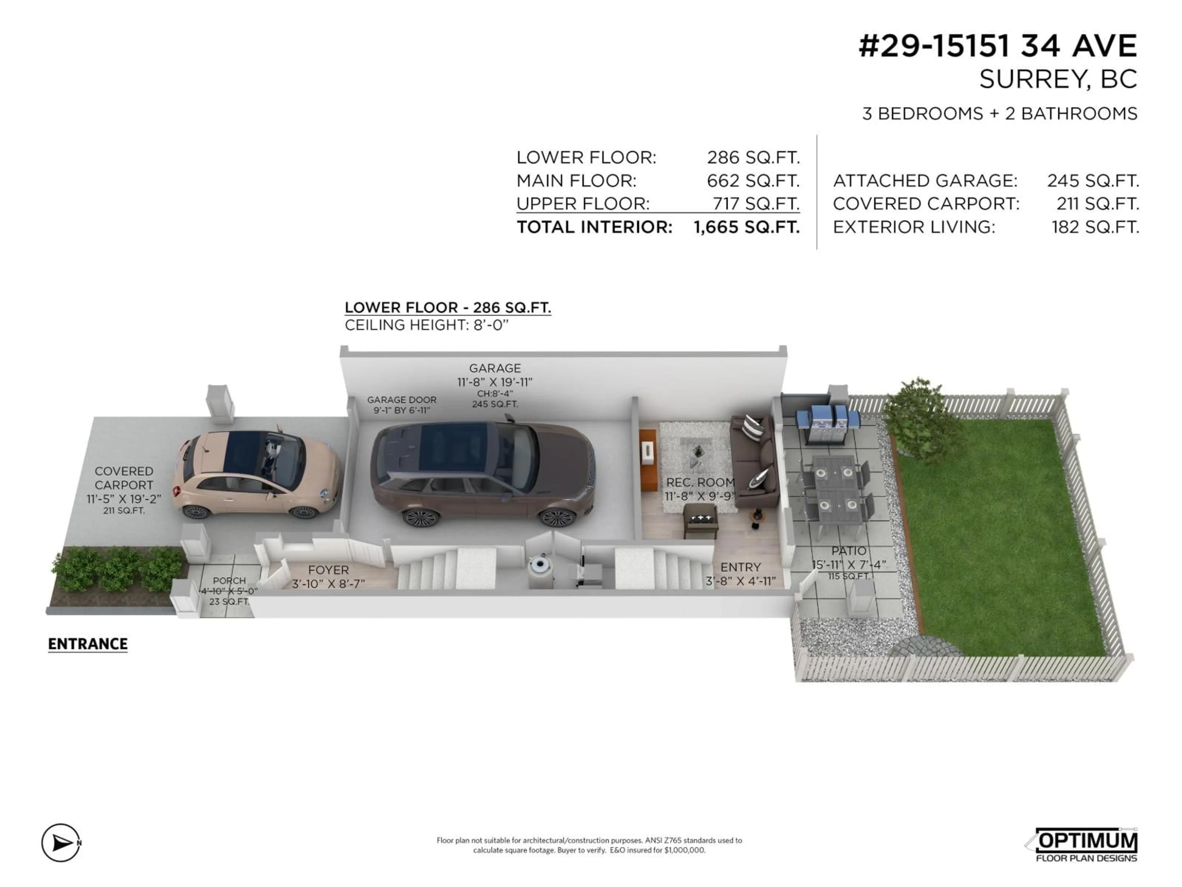 Floor plan for 29 - 15151 34 AVENUE, Surrey British Columbia V3Z4P5