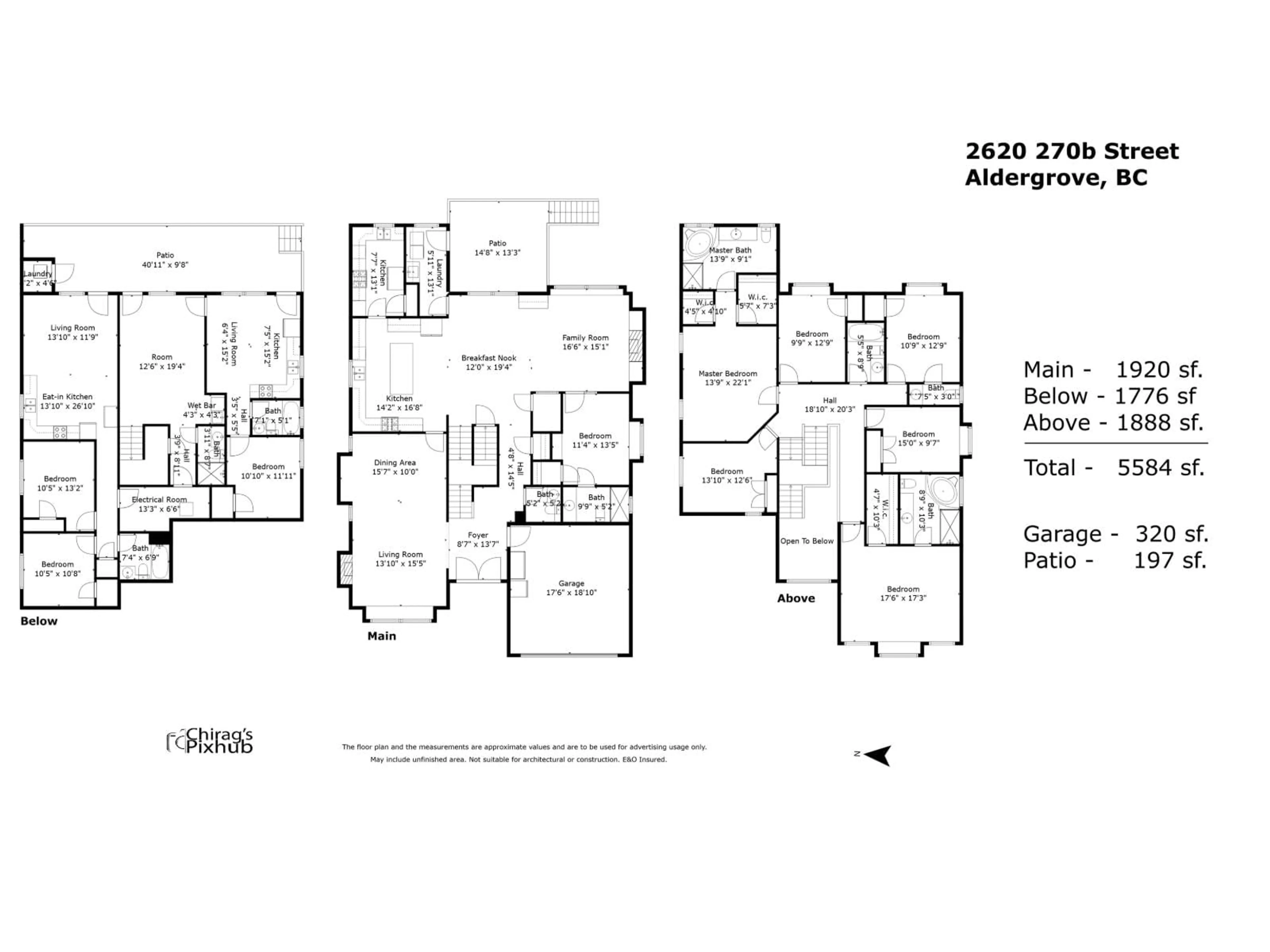 Floor plan for 2620 270B STREET, Langley British Columbia V4W3V5
