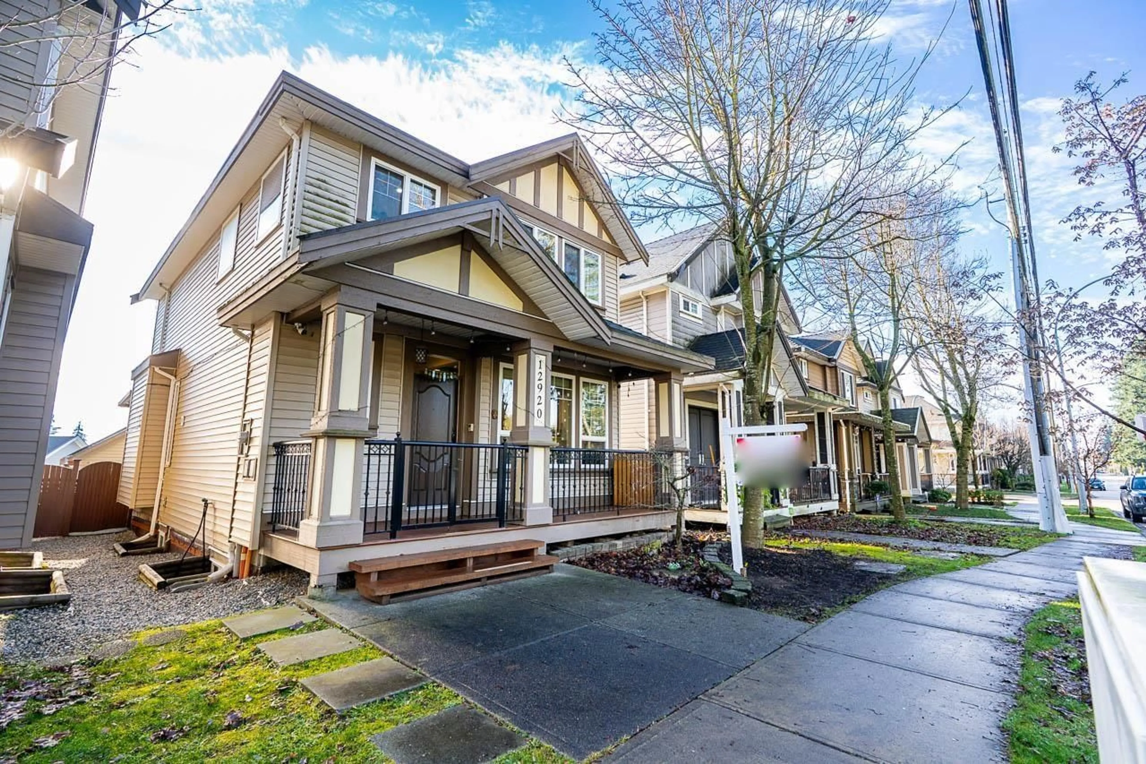 Home with vinyl exterior material, street for 12920 60 AVENUE, Surrey British Columbia V3X2L5