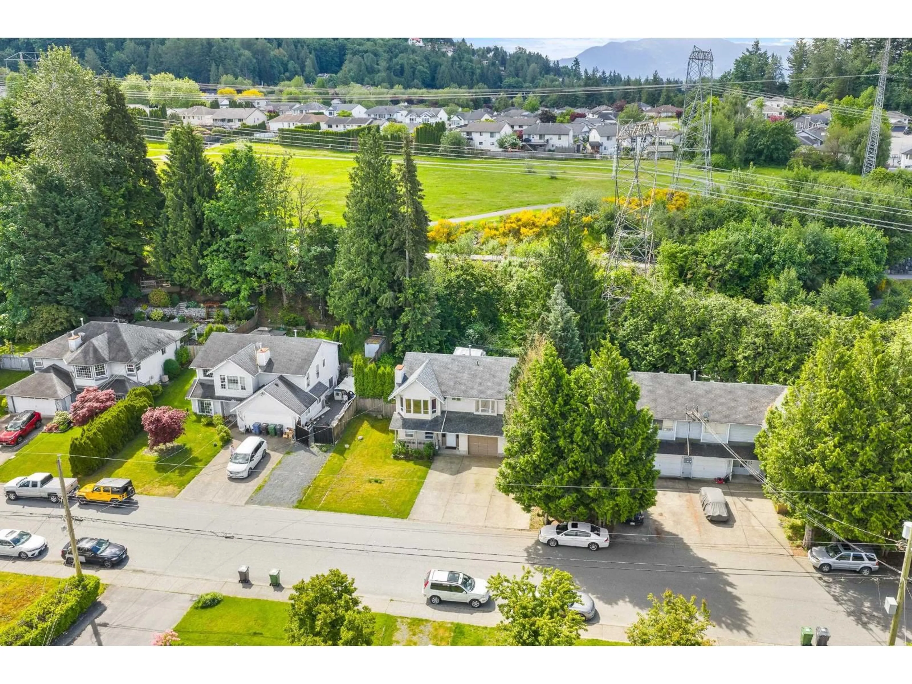 A pic from outside/outdoor area/front of a property/back of a property/a pic from drone, mountain view for 34874 HIGH DRIVE, Abbotsford British Columbia V2S4P6