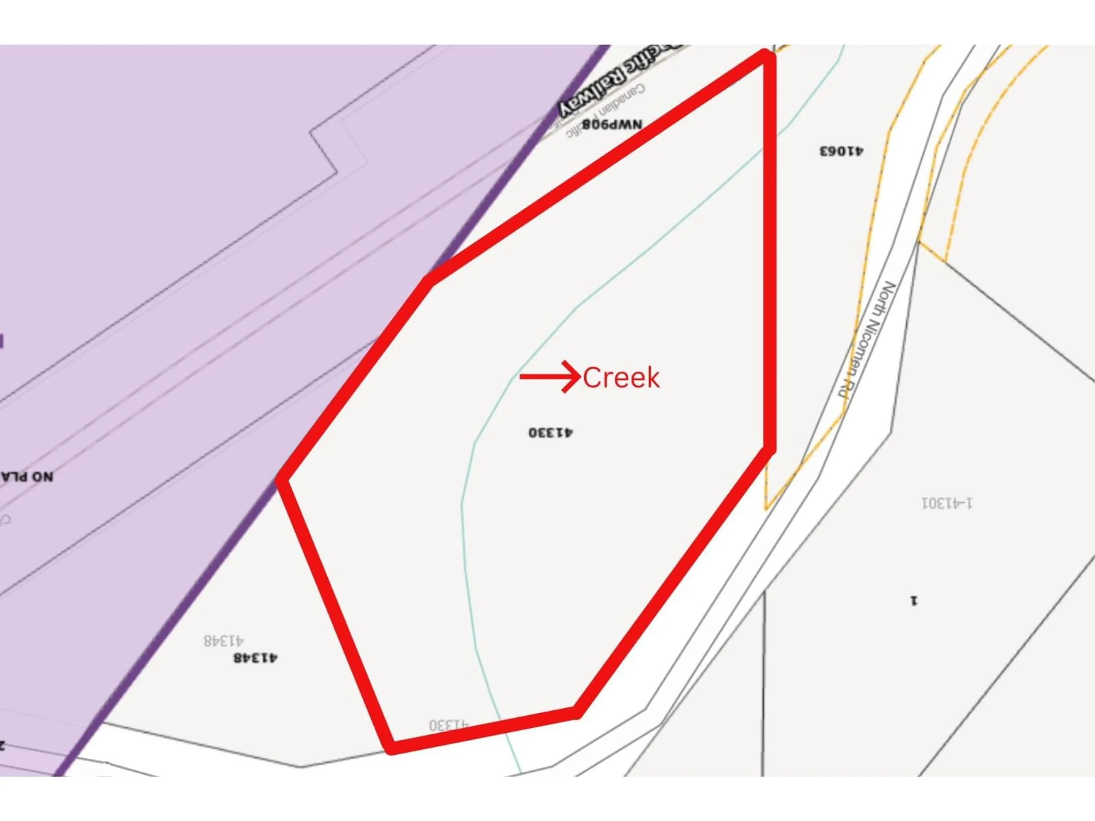 Picture of a map for 41330 NORTH NICOMEN ROAD, Mission British Columbia V0M1G0