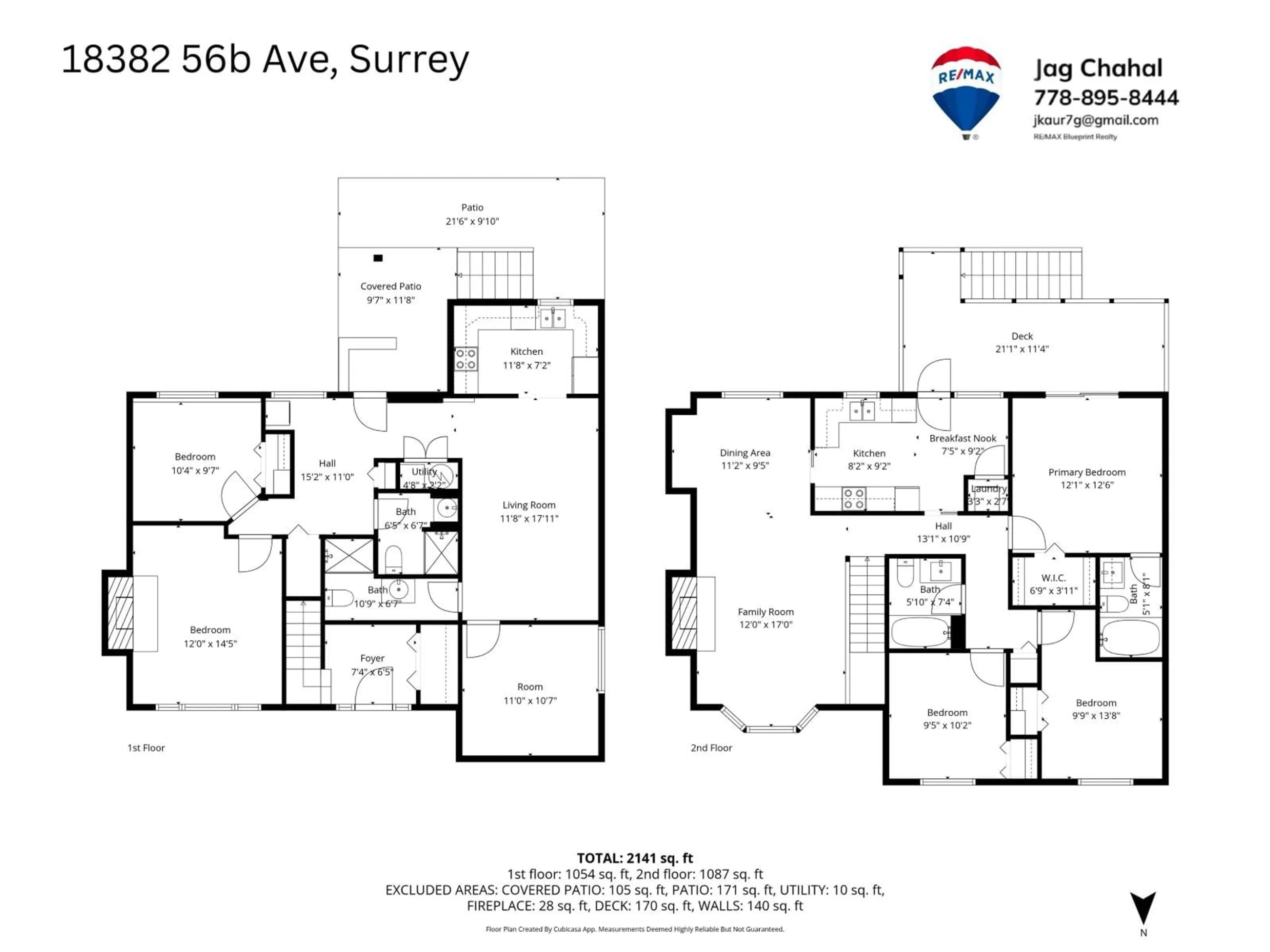 Floor plan for 18382 56B AVENUE, Surrey British Columbia V3S6G8