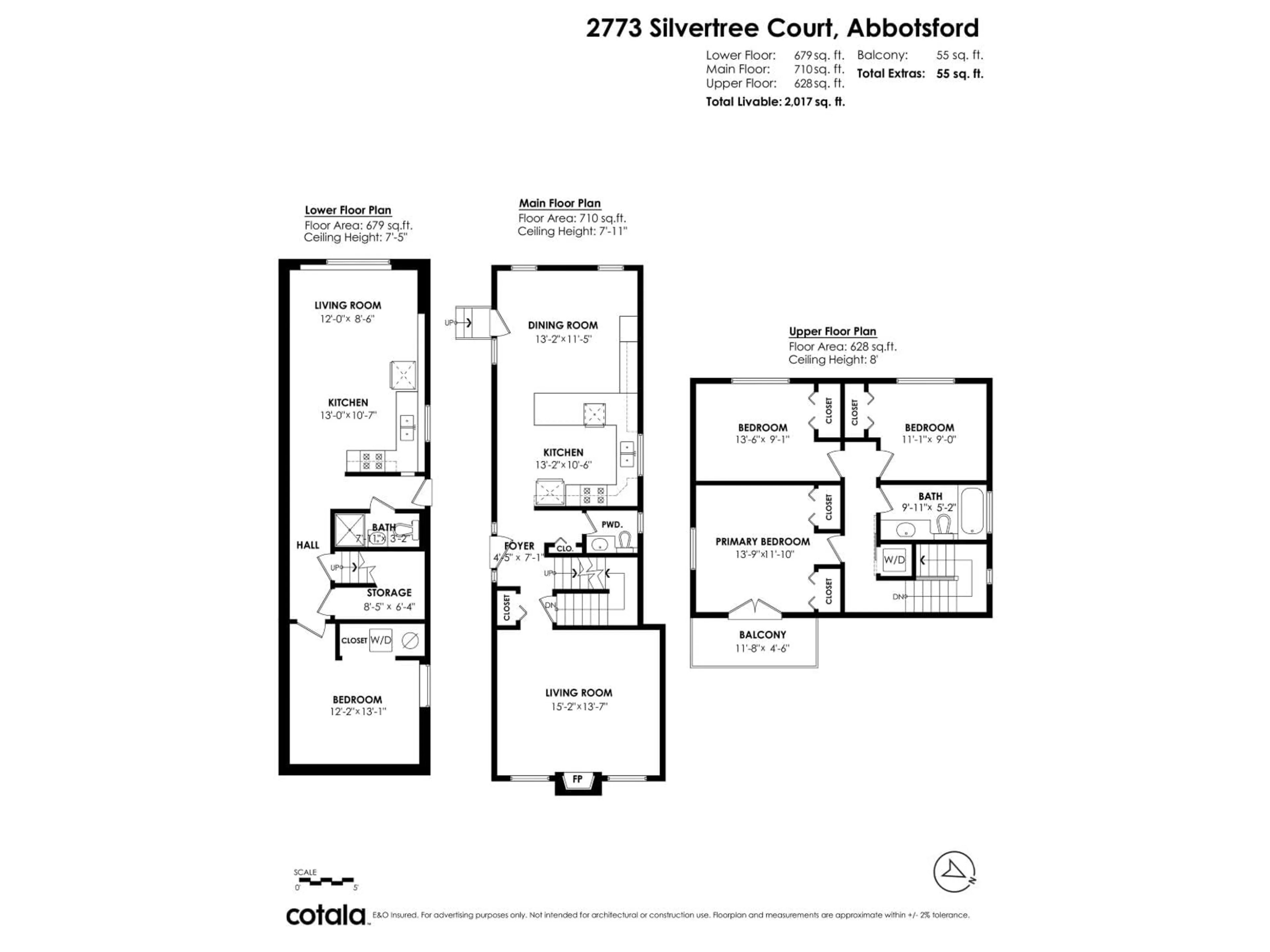 Floor plan for 2773 SILVERTREE COURT, Abbotsford British Columbia V2S5N6