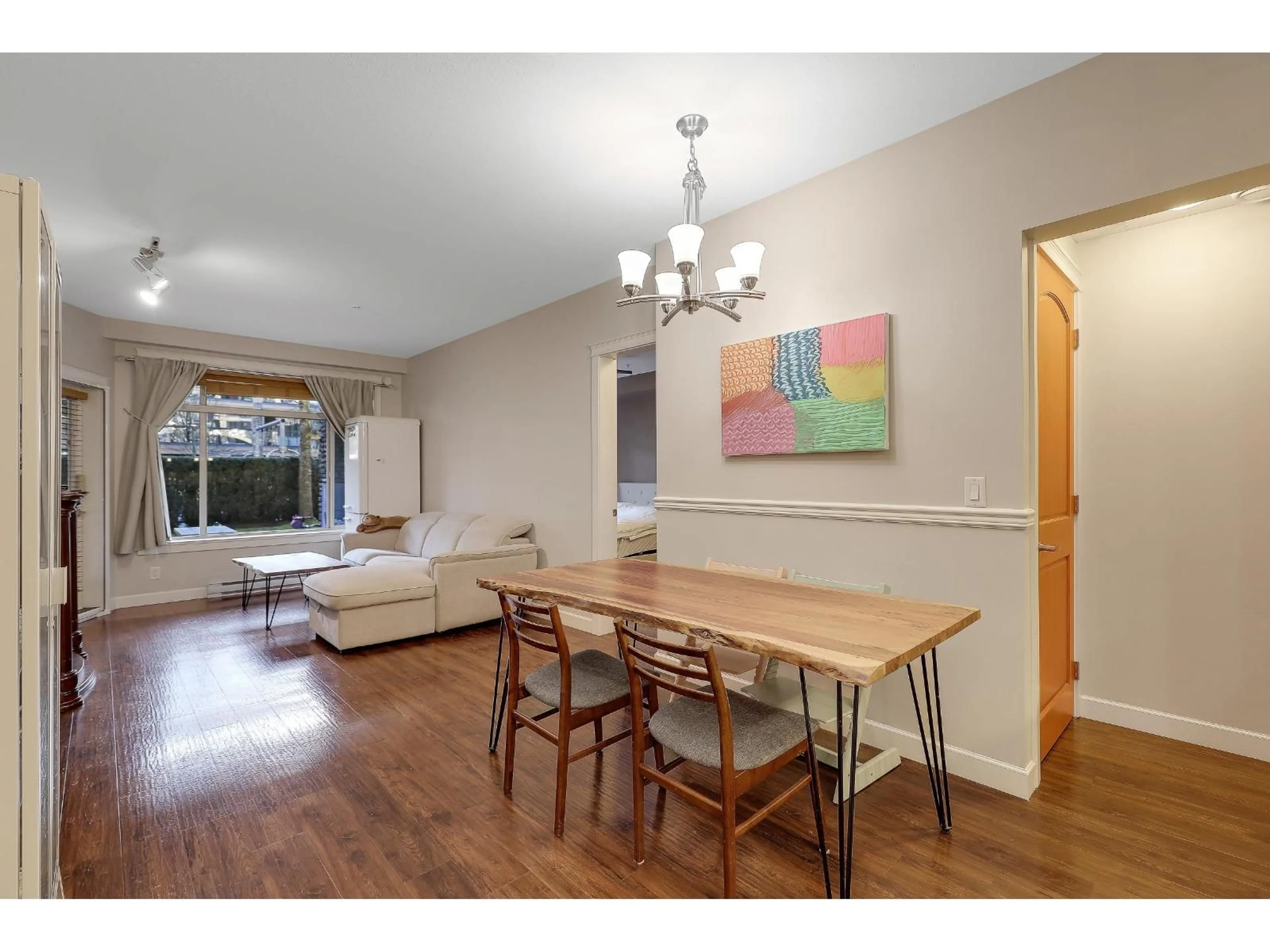 Dining room, wood/laminate floor for 155 - 8258 207A STREET, Langley British Columbia V2Y0N3