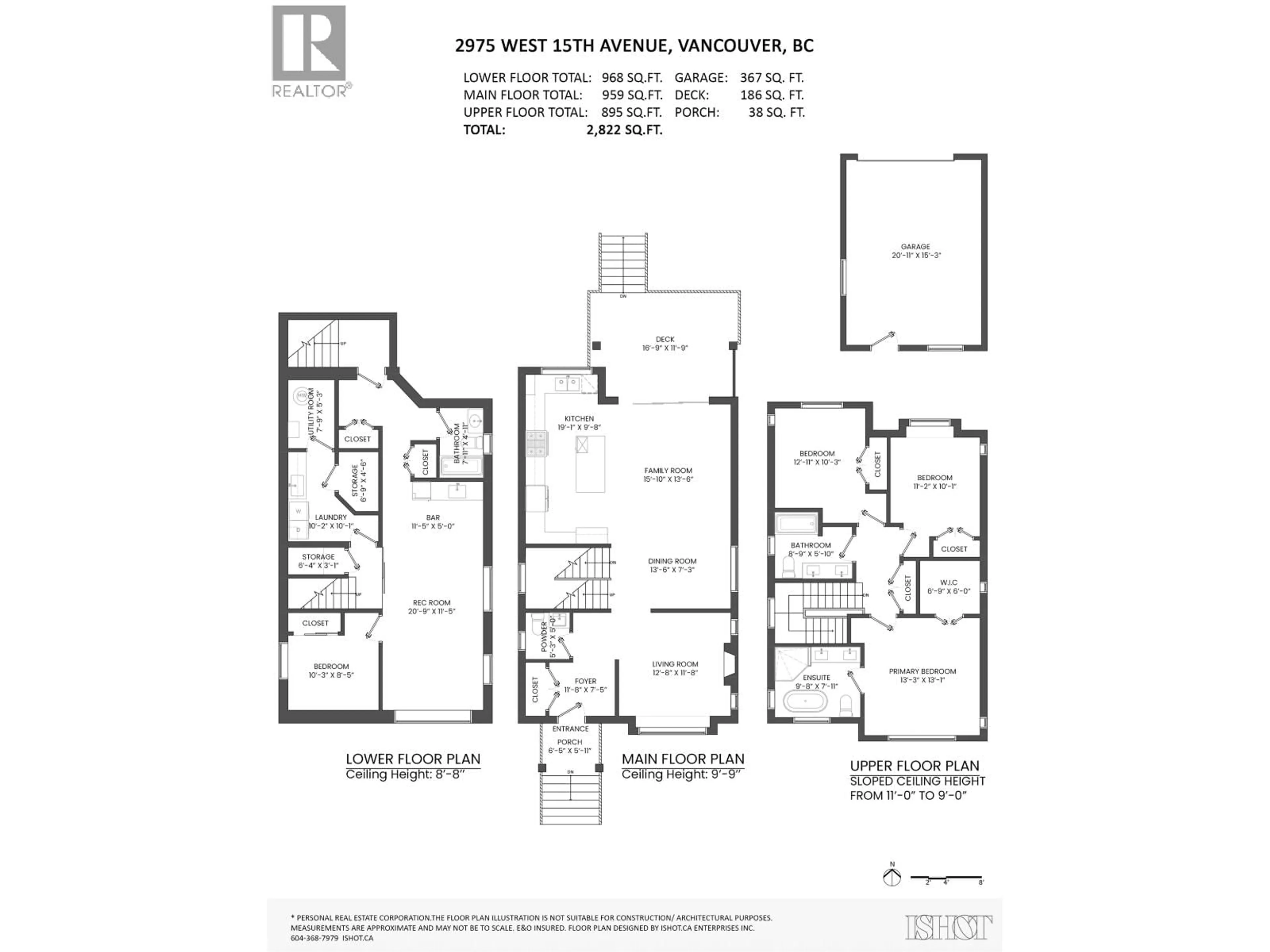 Floor plan for 2975 15TH AVENUE, Vancouver British Columbia V6K3A2