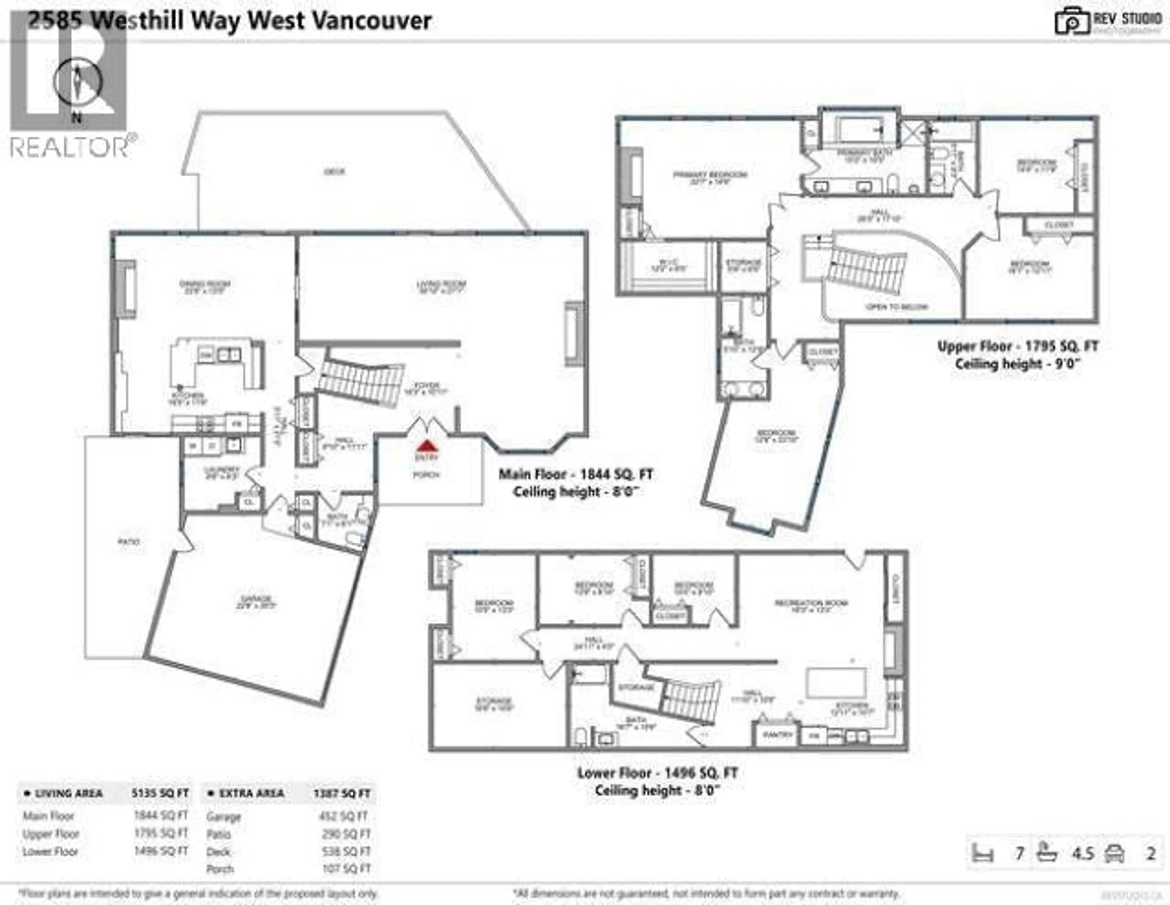 Floor plan for 2585 WESTHILL WAY, West Vancouver British Columbia V7S3E4