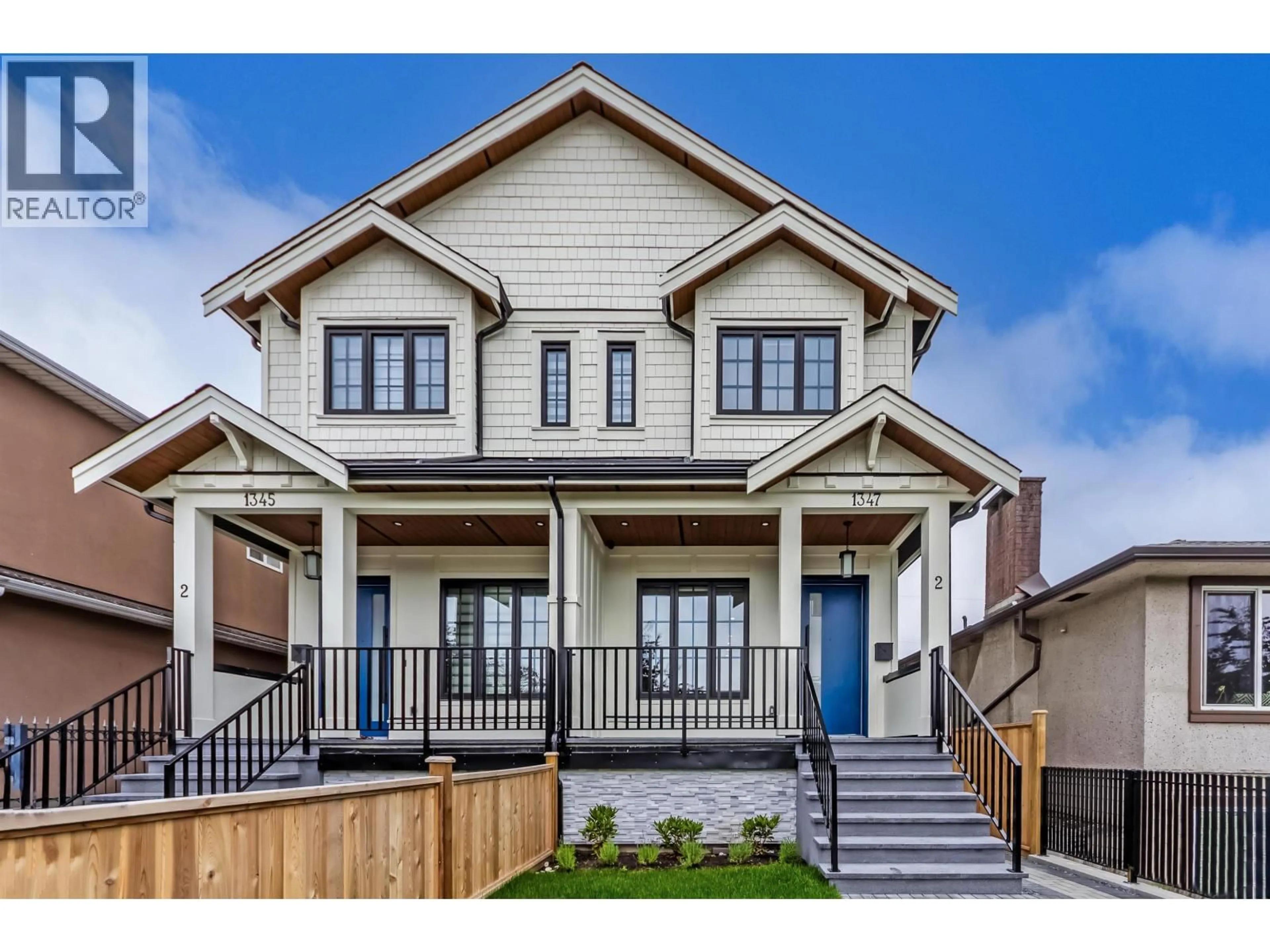 Home with vinyl exterior material, street for 1347 64TH AVENUE, Vancouver British Columbia V5X2P2