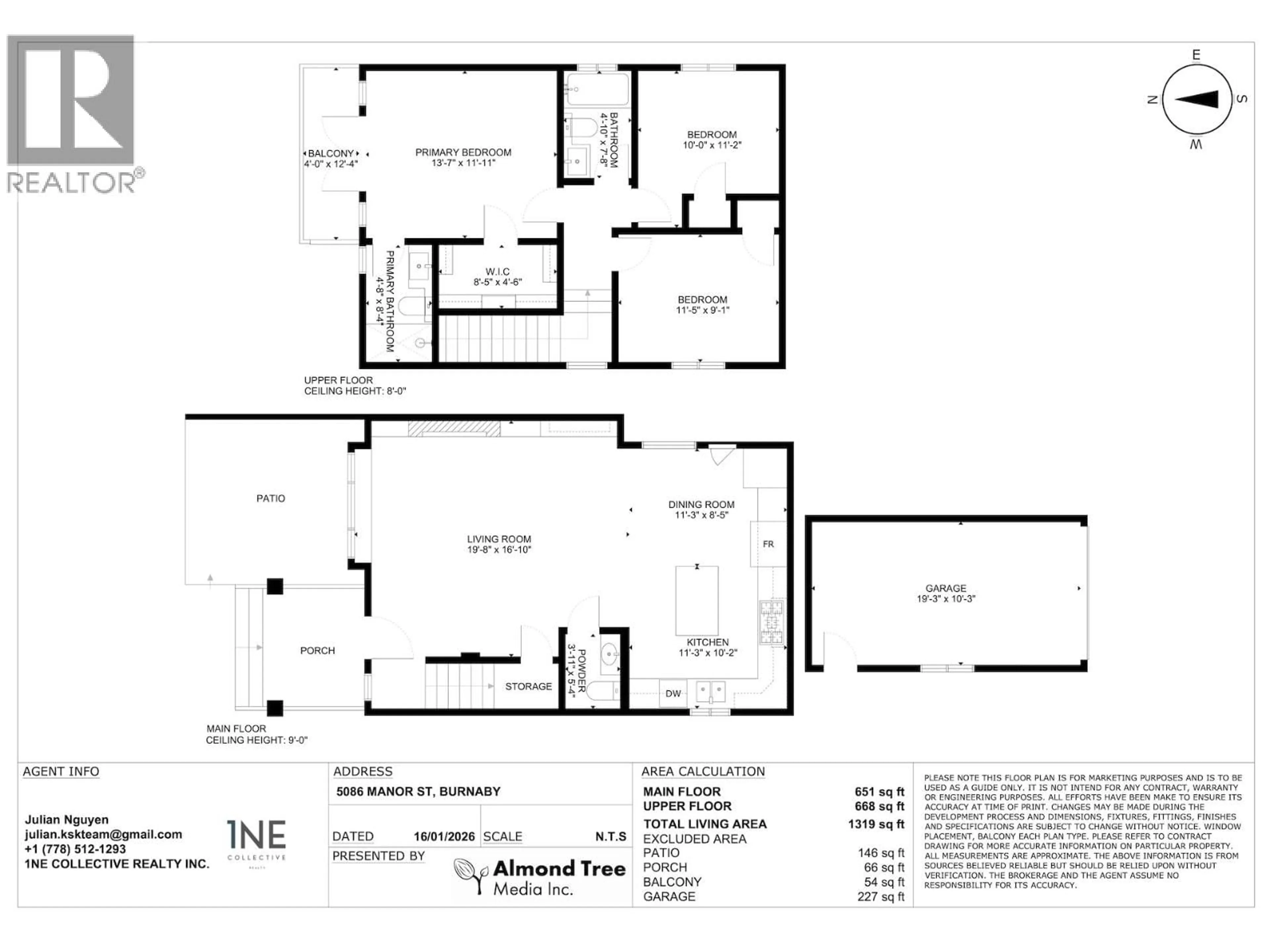 Floor plan for 5086 MANOR STREET, Burnaby British Columbia V5G1B5