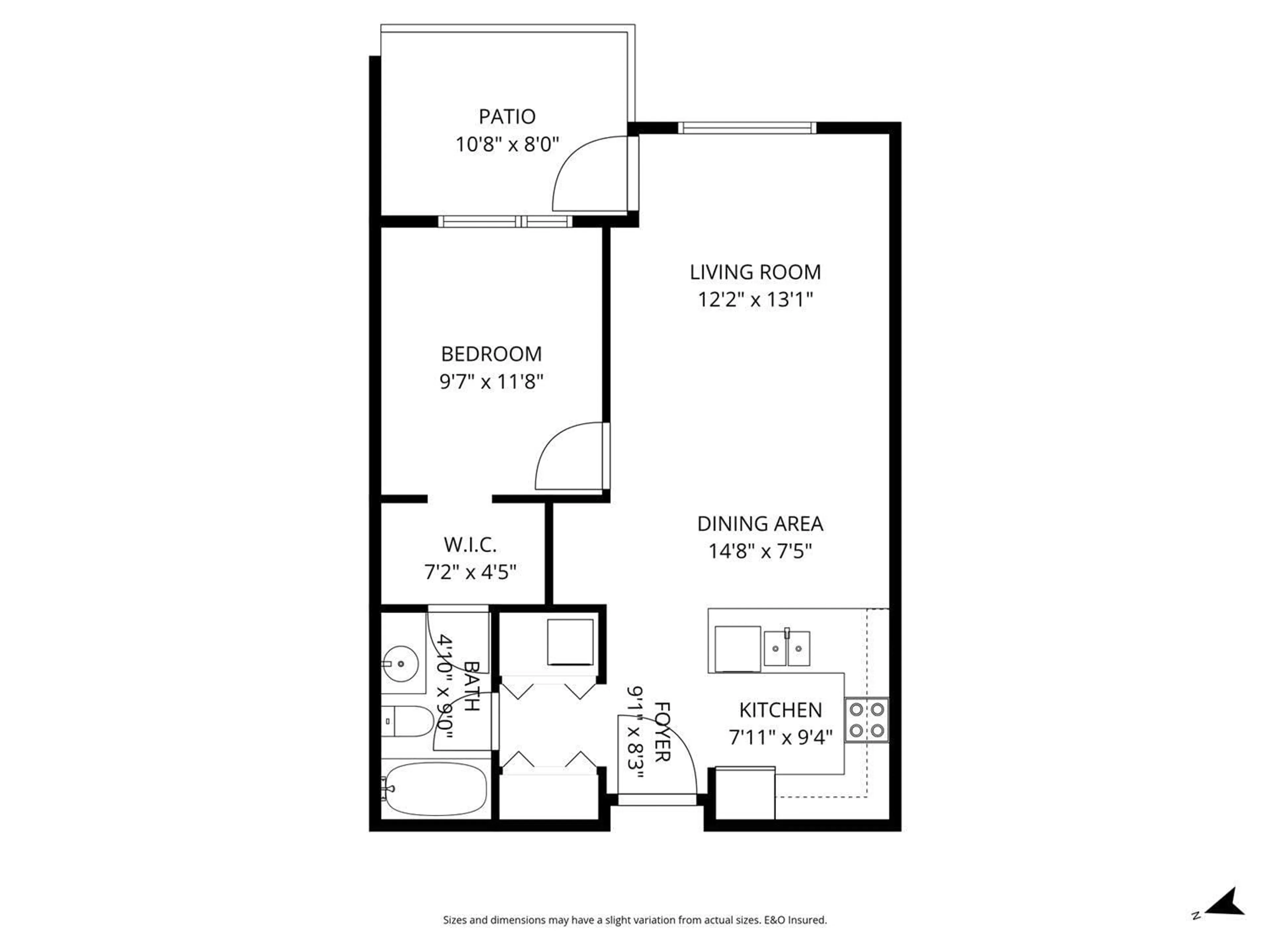 Floor plan for 105 - 33539 HOLLAND AVENUE, Abbotsford British Columbia V2S0C6