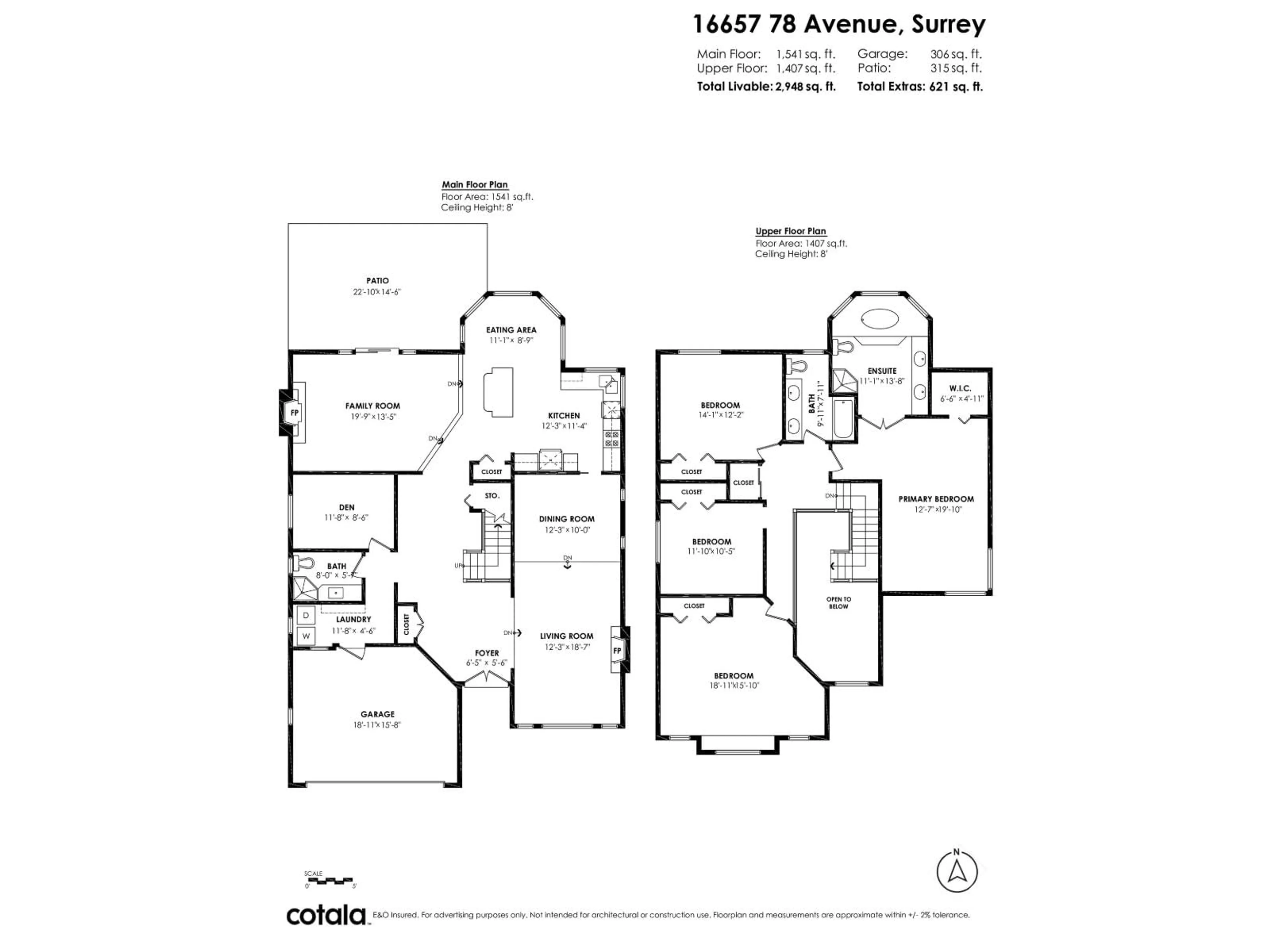 Floor plan for 16657 78 AVENUE, Surrey British Columbia V4N0L8
