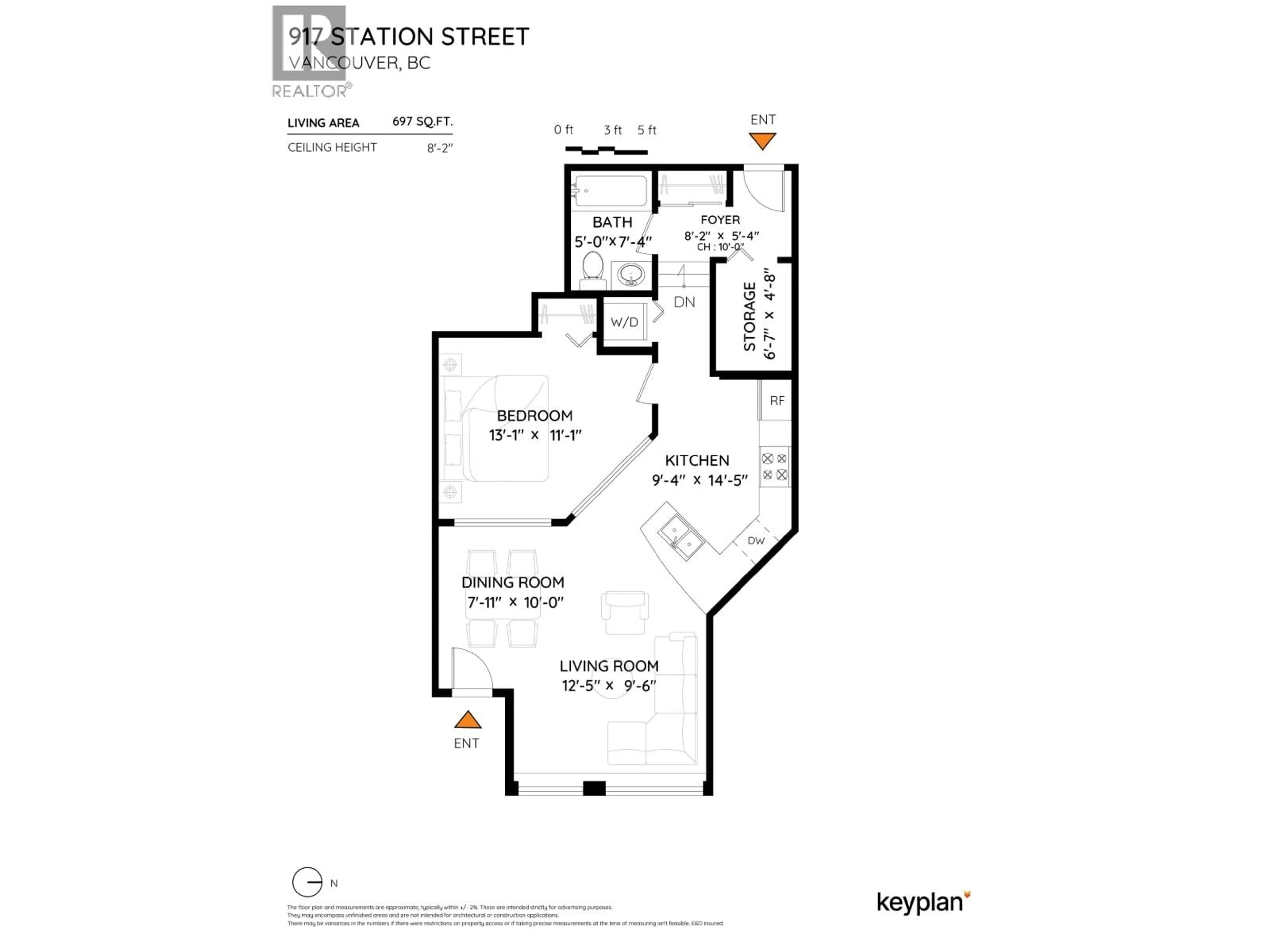 Floor plan for 917 STATION STREET, Vancouver British Columbia V6A4J8