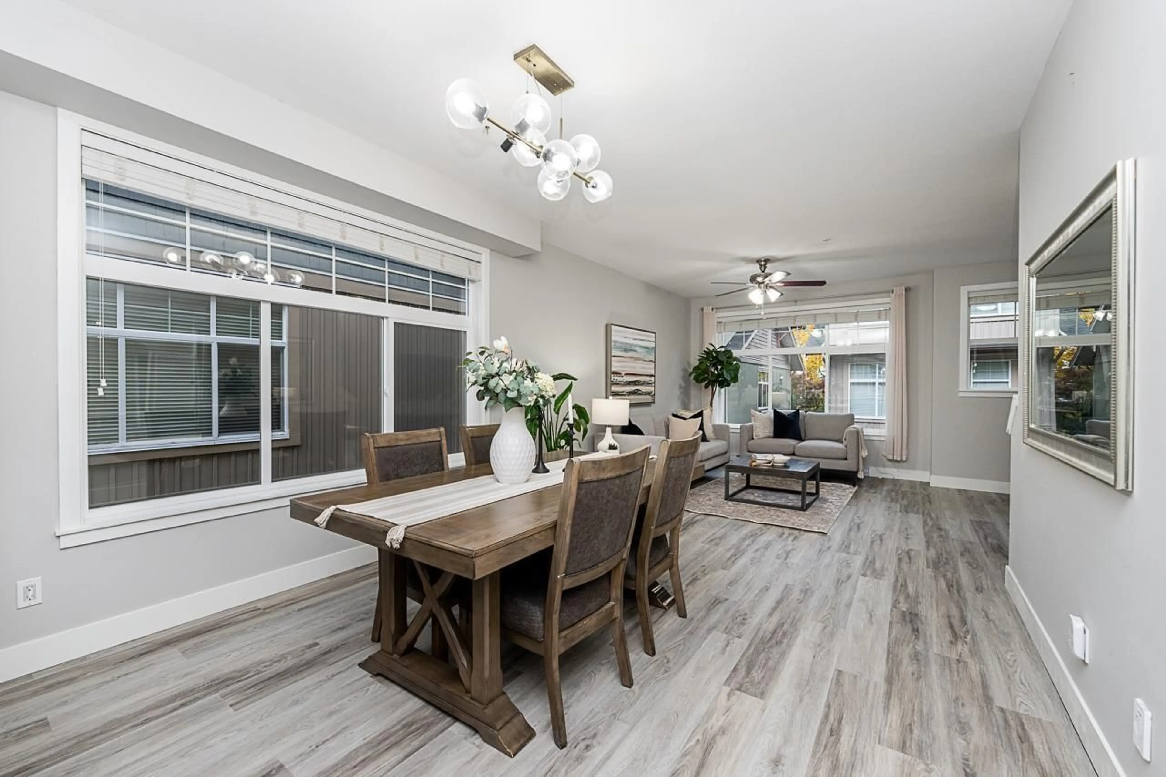 Dining room, wood/laminate floor for 42 - 20966 77A AVENUE, Langley British Columbia V2Y0K9