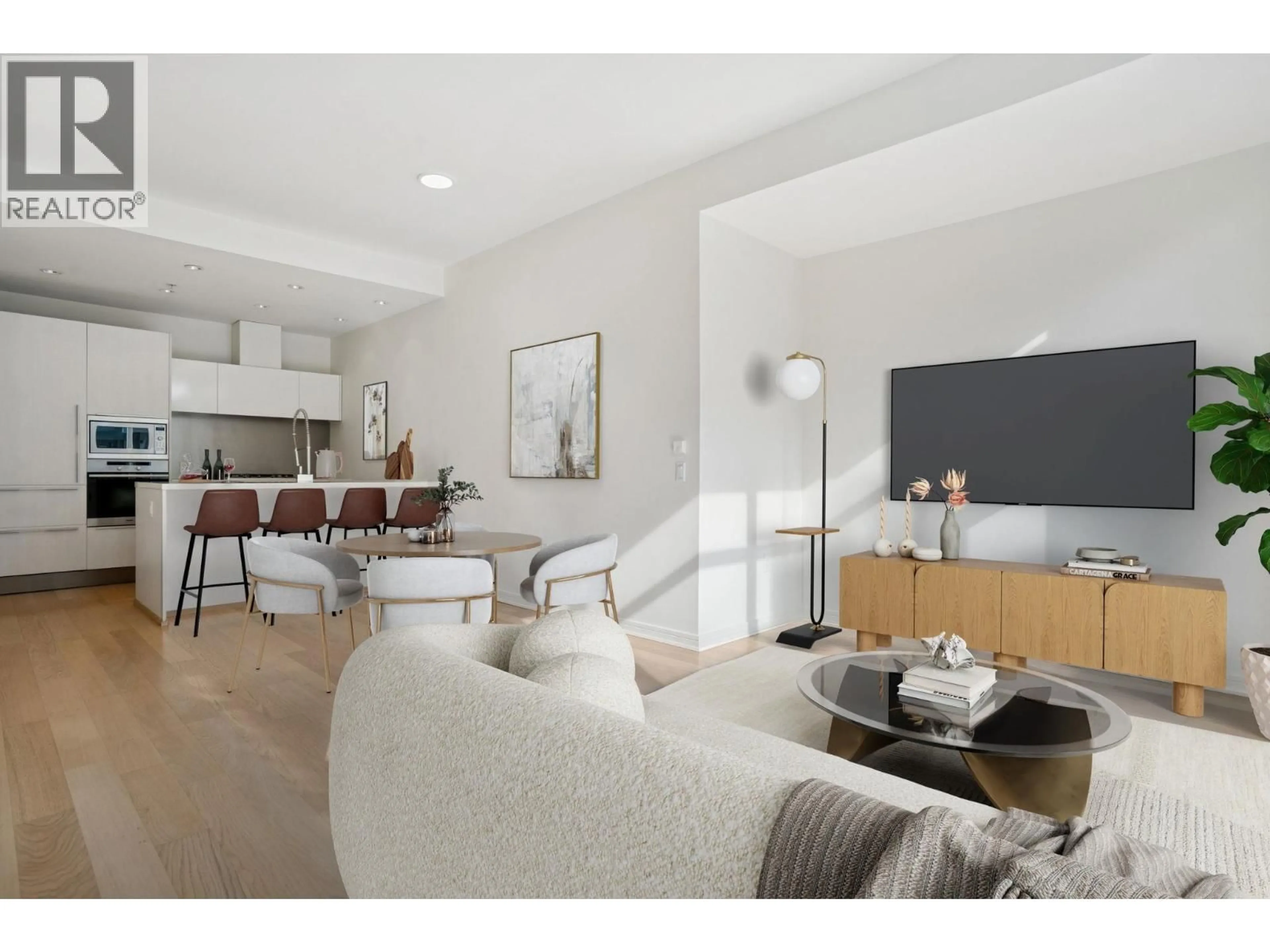 Living room with furniture, unknown for 407 - 77 WALTER HARDWICK AVENUE, Vancouver British Columbia V5Y0C6