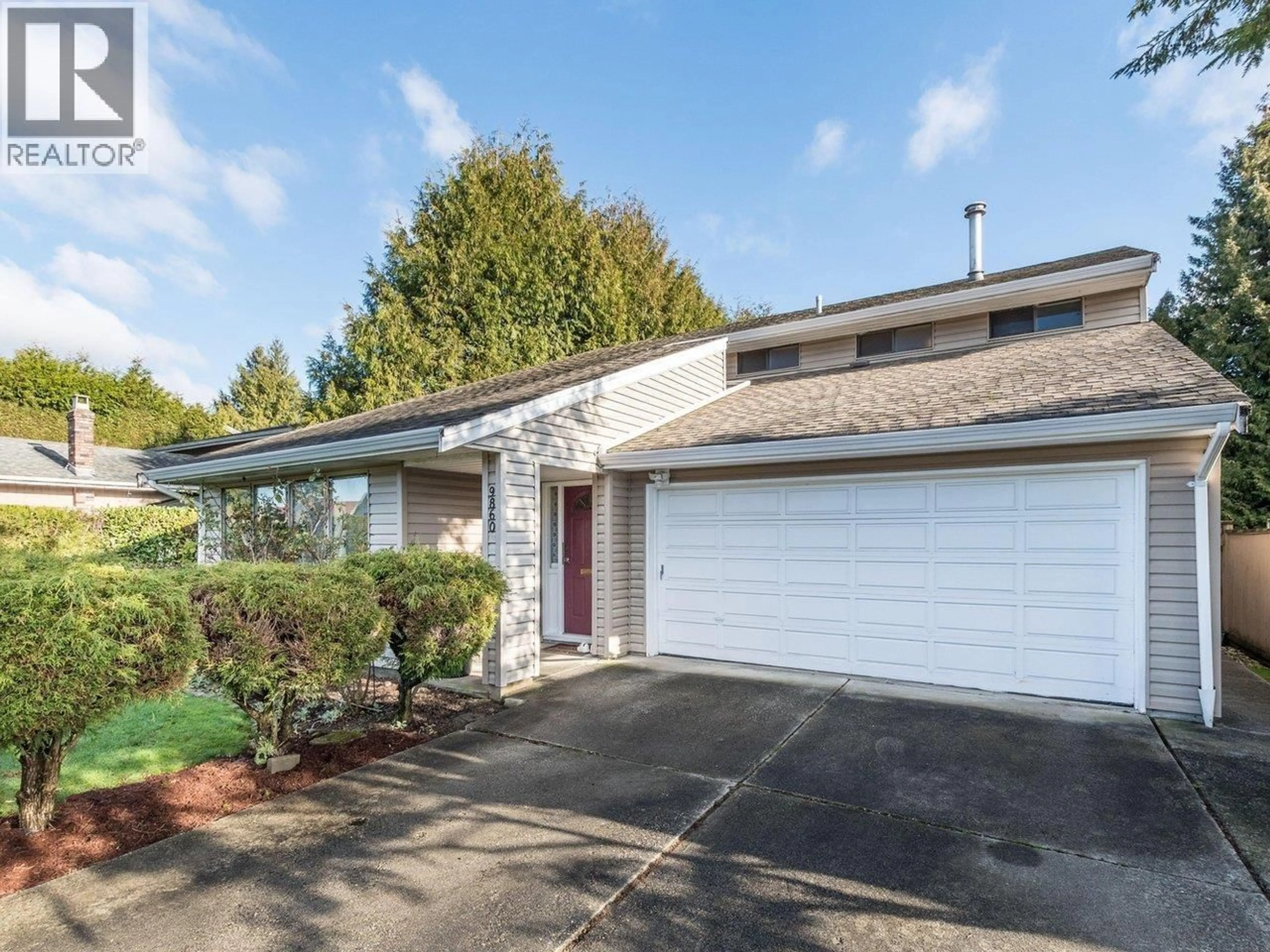 Home with vinyl exterior material, street for 9860 SEACASTLE DRIVE, Richmond British Columbia V7A4R8