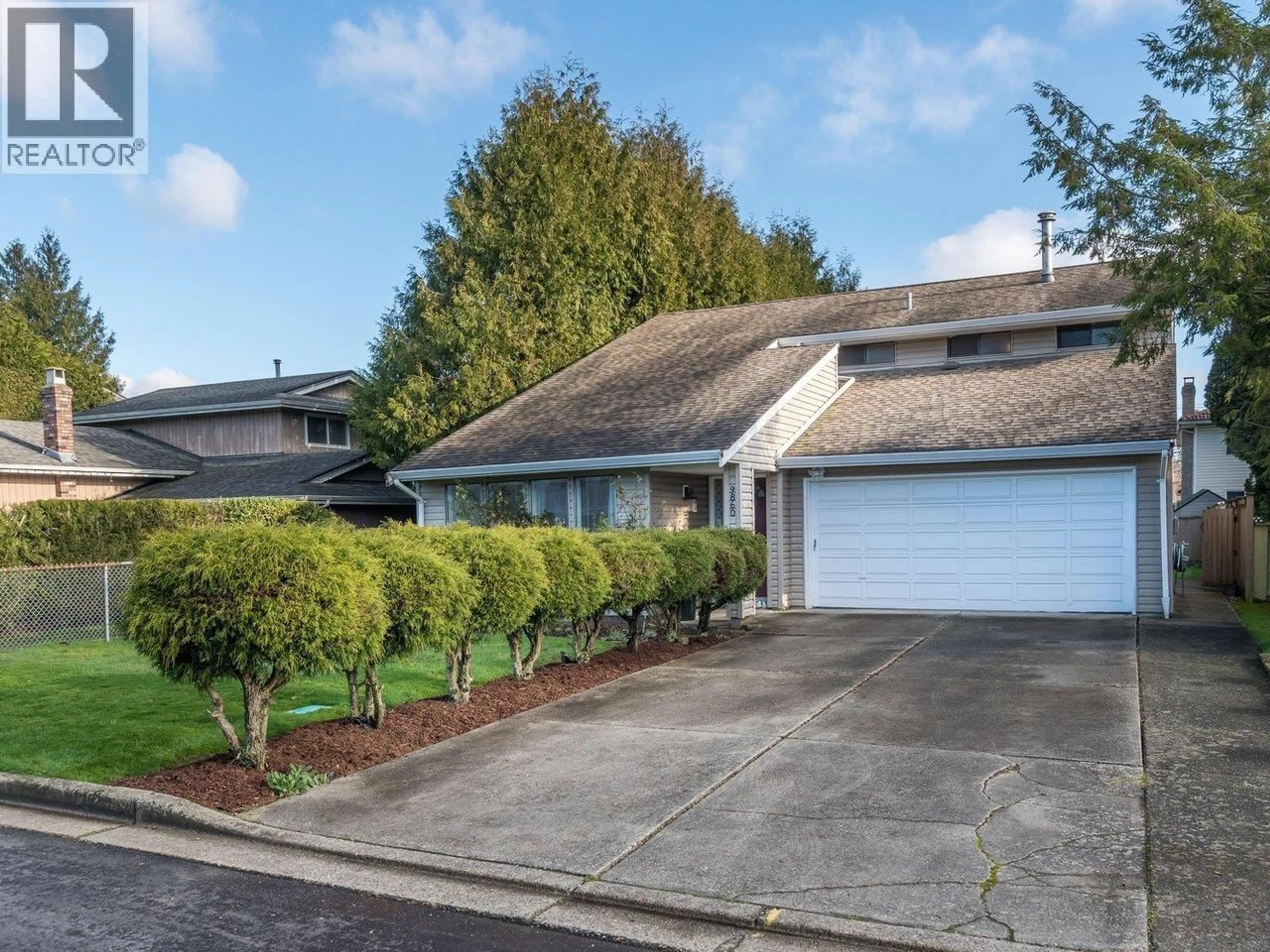 Home with vinyl exterior material, street for 9860 SEACASTLE DRIVE, Richmond British Columbia V7A4R8