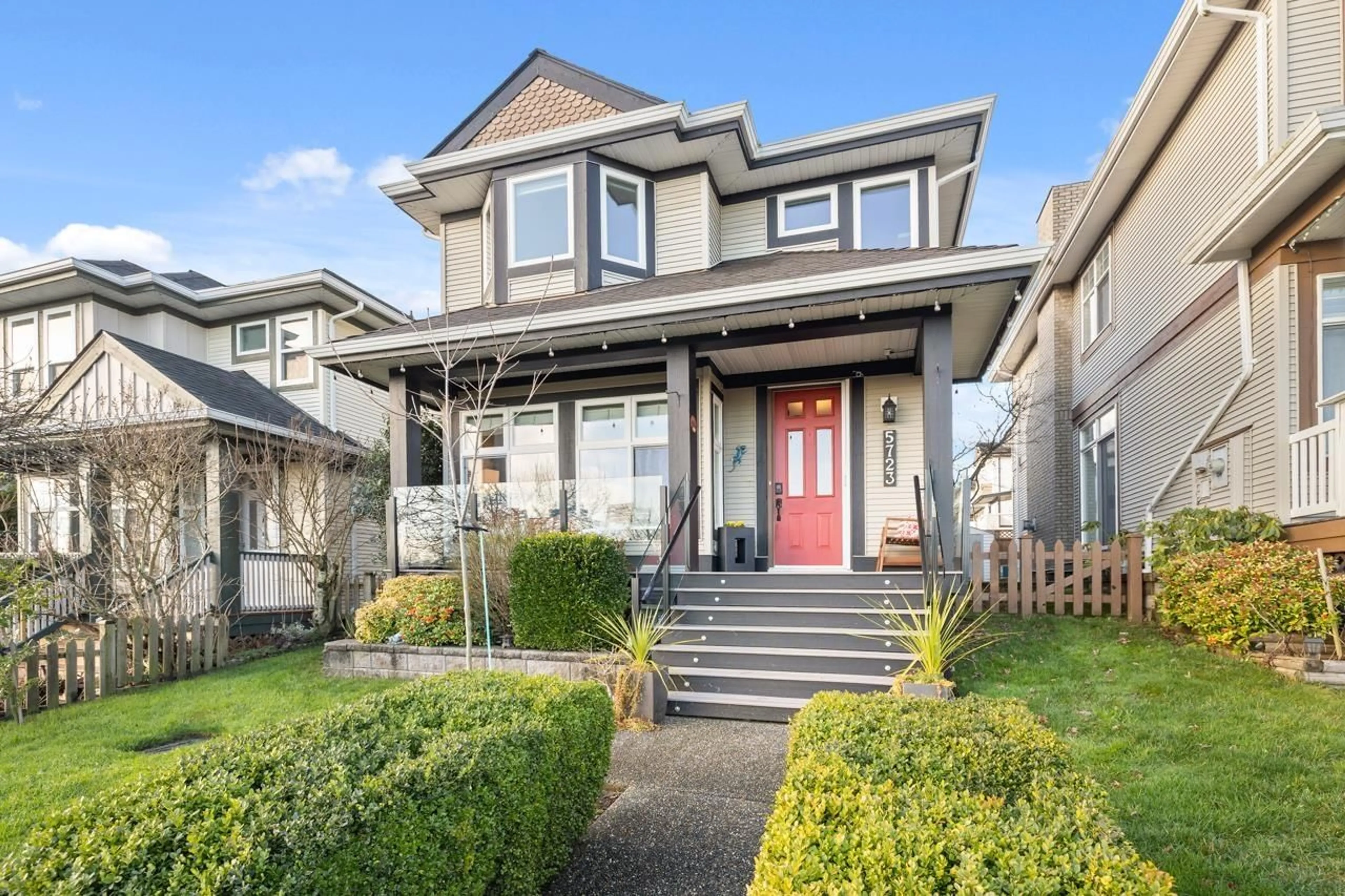 Home with vinyl exterior material, street for 5723 148B STREET, Surrey British Columbia V3S8W6