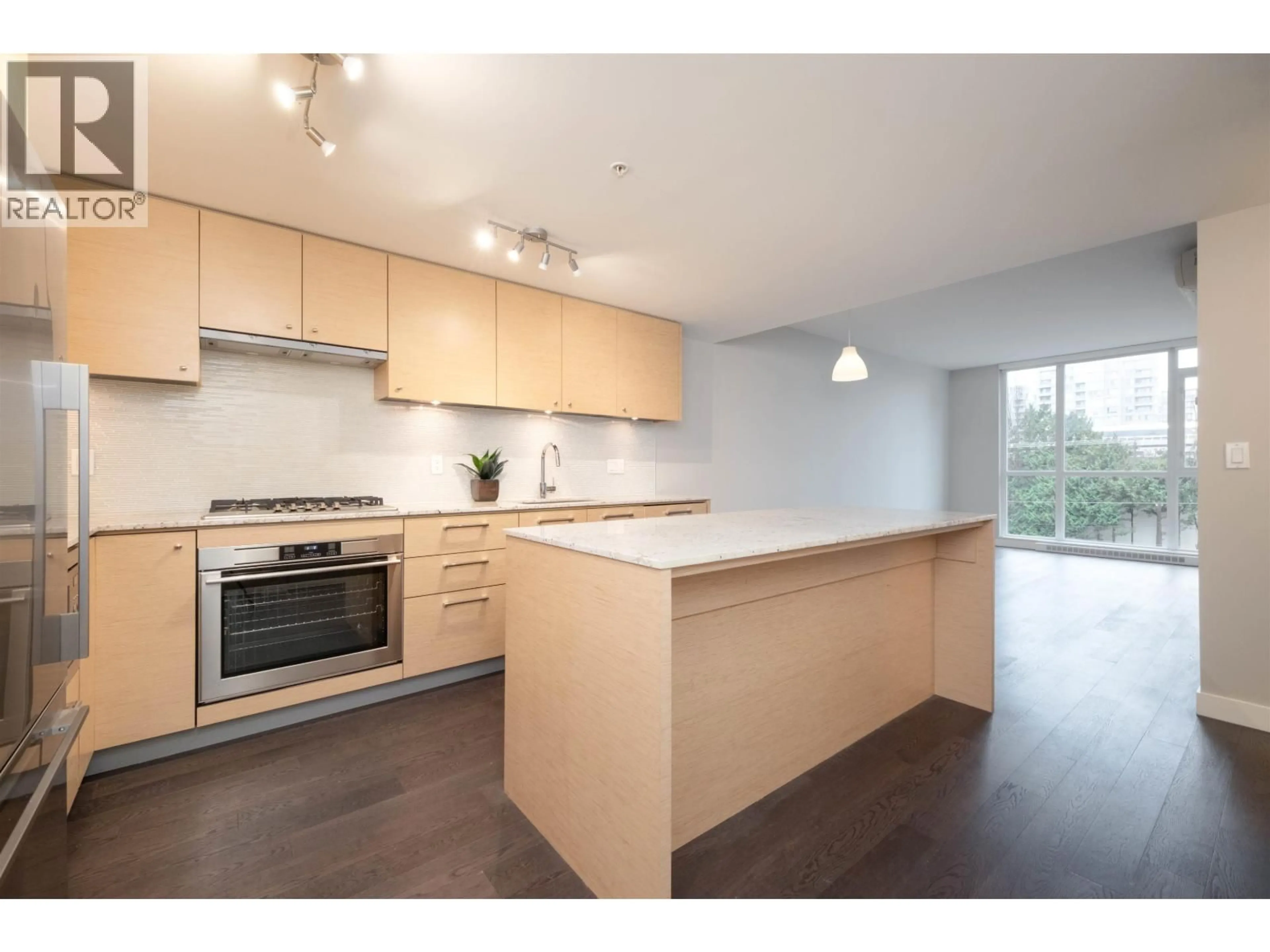 Standard kitchen, wood/laminate floor for 505 - 6180 COONEY ROAD, Richmond British Columbia V6Y0H2