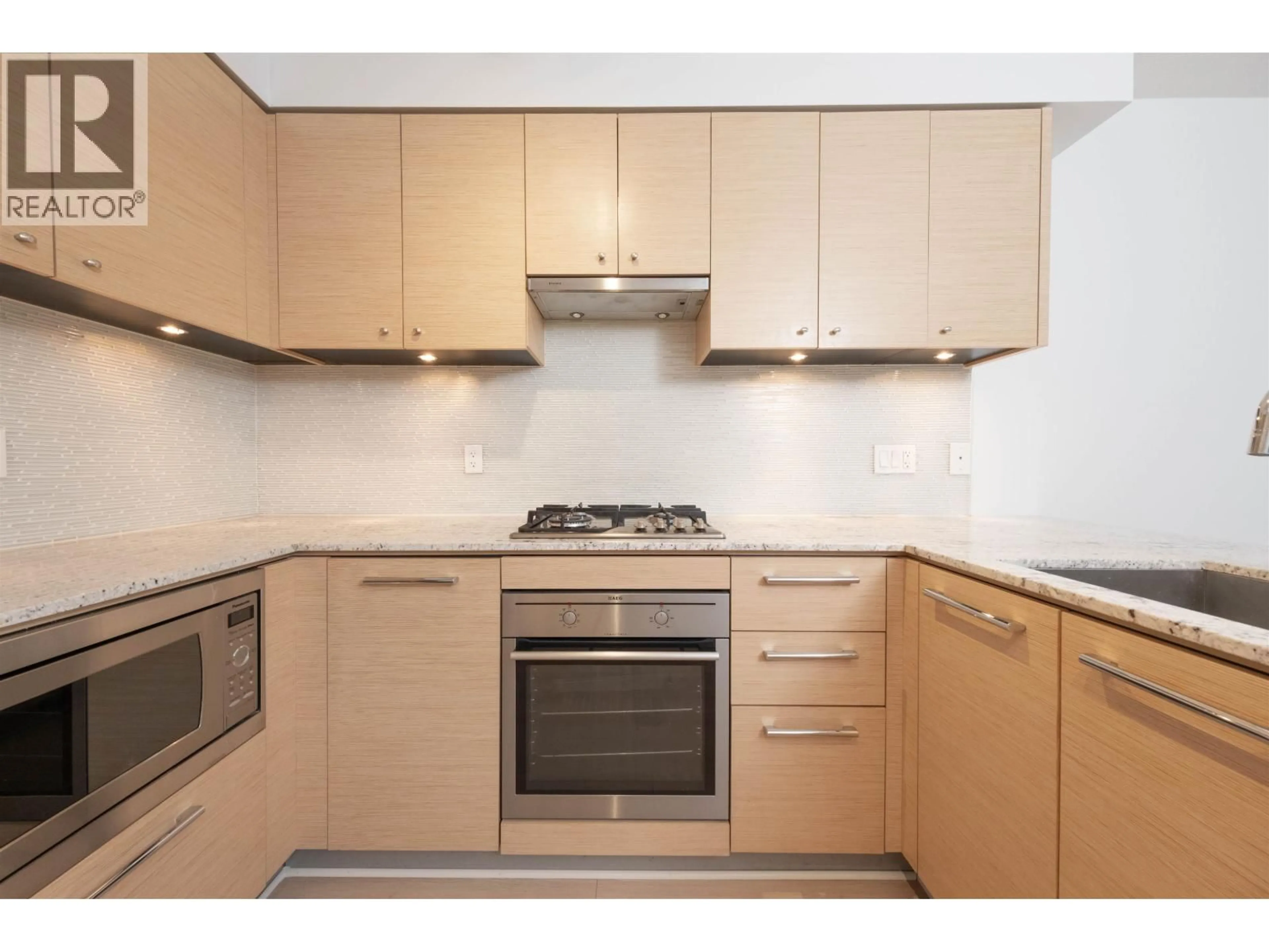 Standard kitchen, wood/laminate floor for 803 - 6180 COONEY ROAD, Richmond British Columbia V6Y0H2