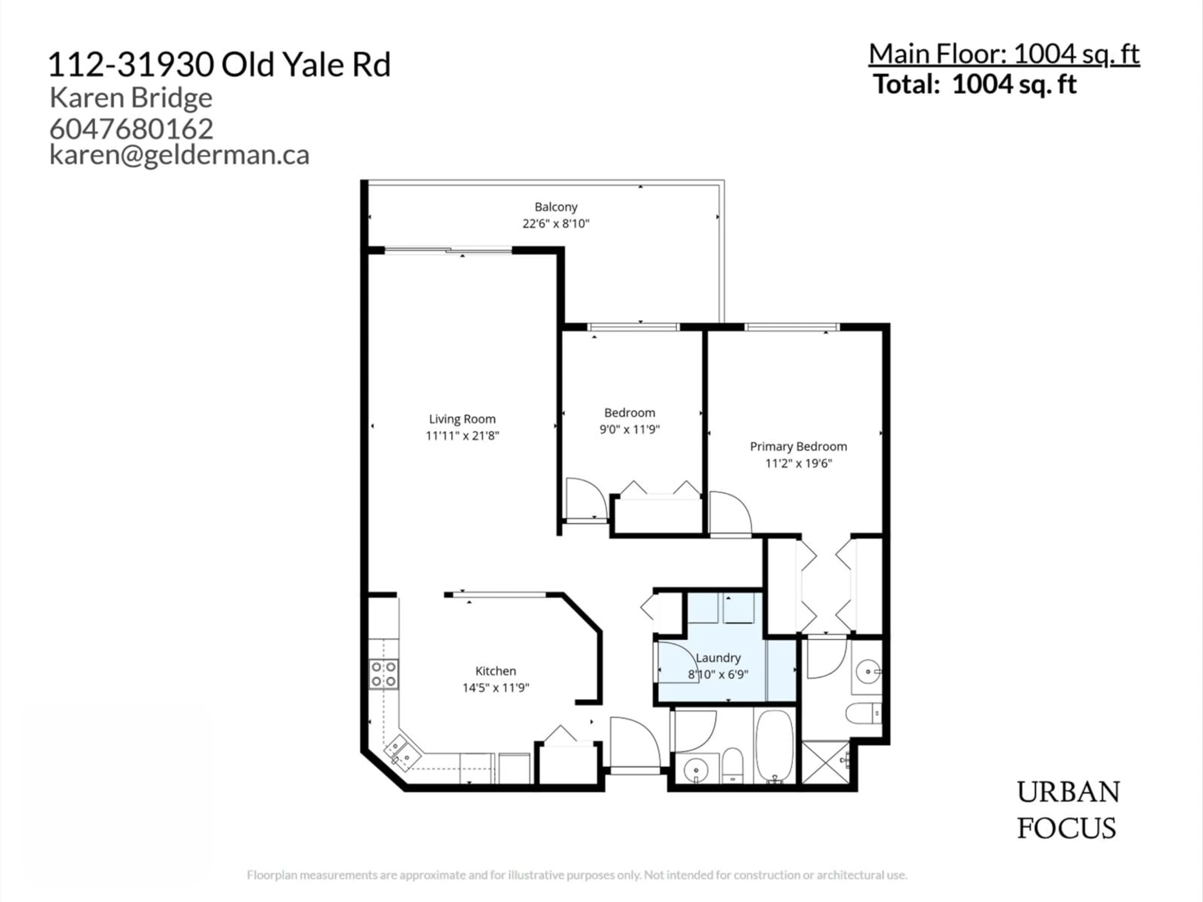 Floor plan for 112 - 31930 OLD YALE ROAD, Abbotsford British Columbia V2T2C7