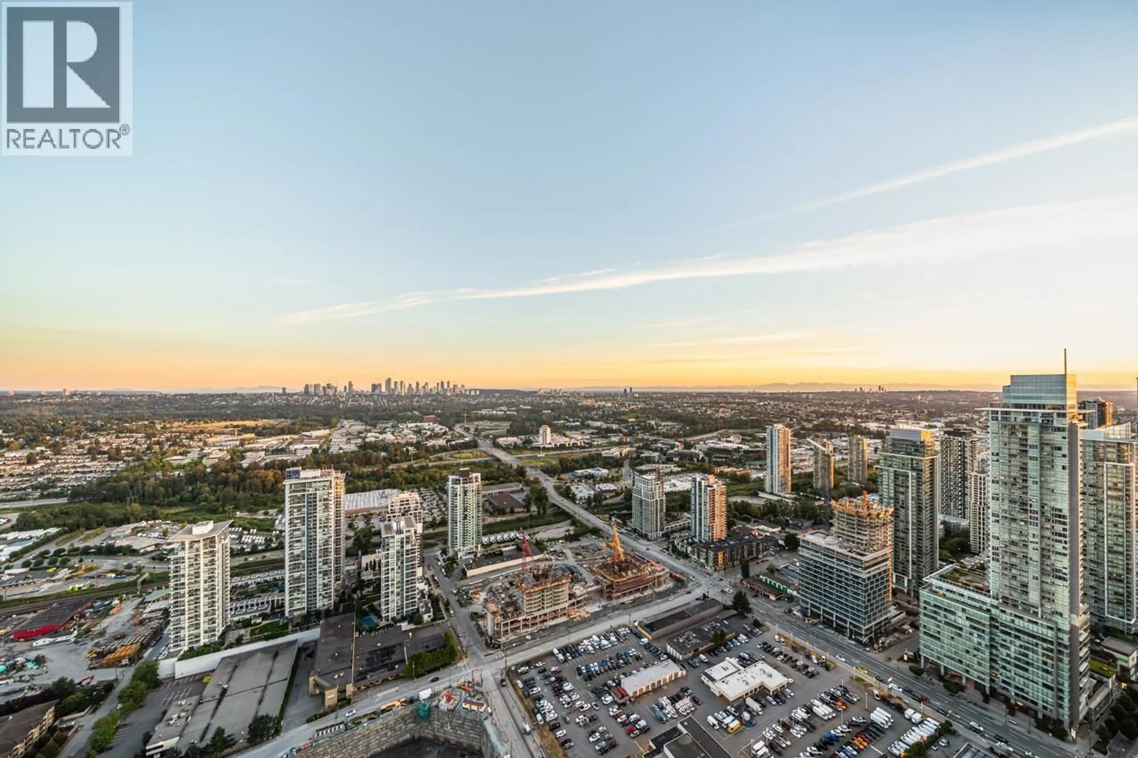 A pic from outside/outdoor area/front of a property/back of a property/a pic from drone, city buildings view from balcony for 5303 - 4650 BRENTWOOD BOULEVARD, Burnaby British Columbia V5C0M3