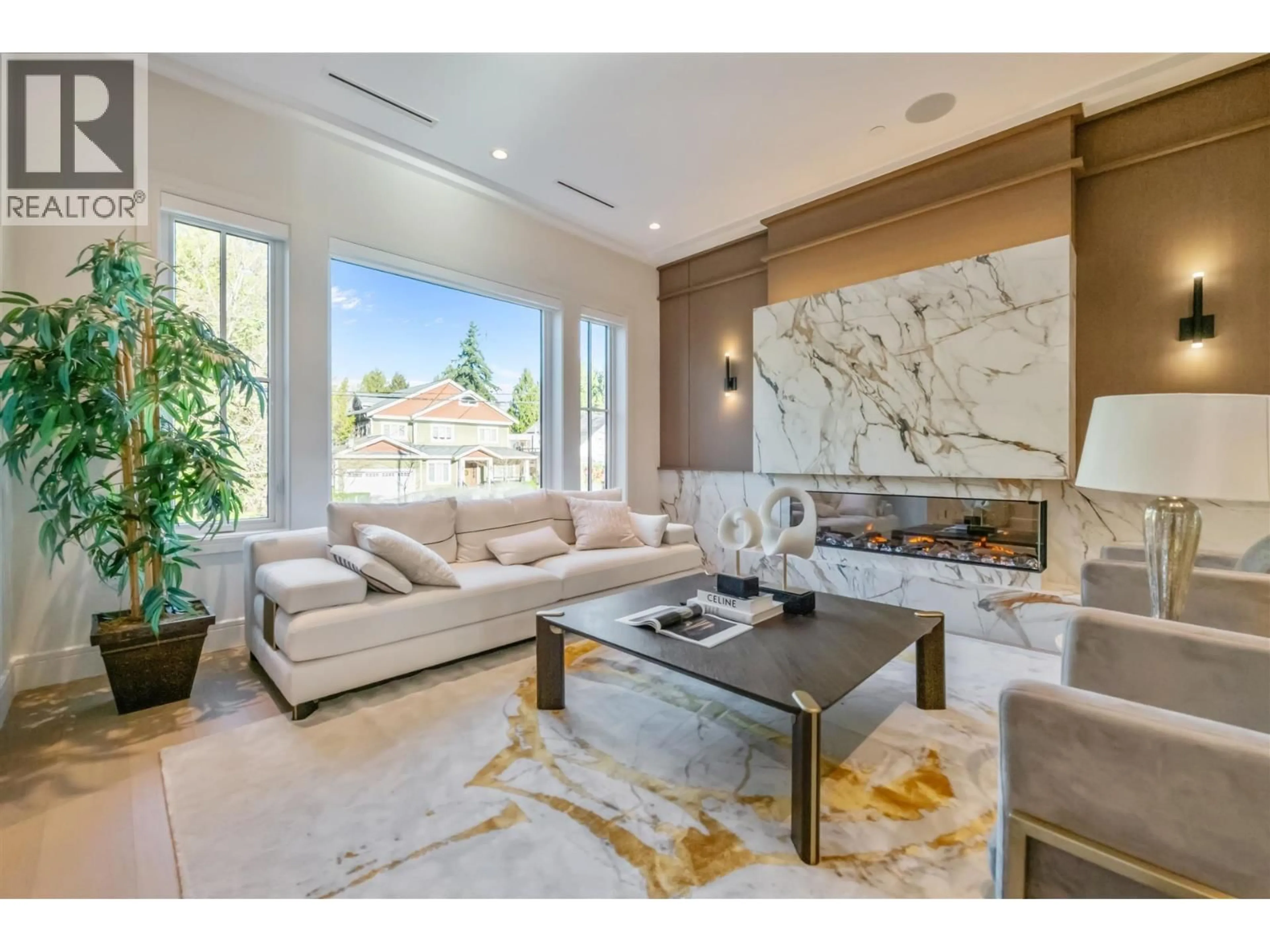 Living room with furniture, ceramic/tile floor for 3852 50TH AVENUE, Vancouver British Columbia V6N3V5