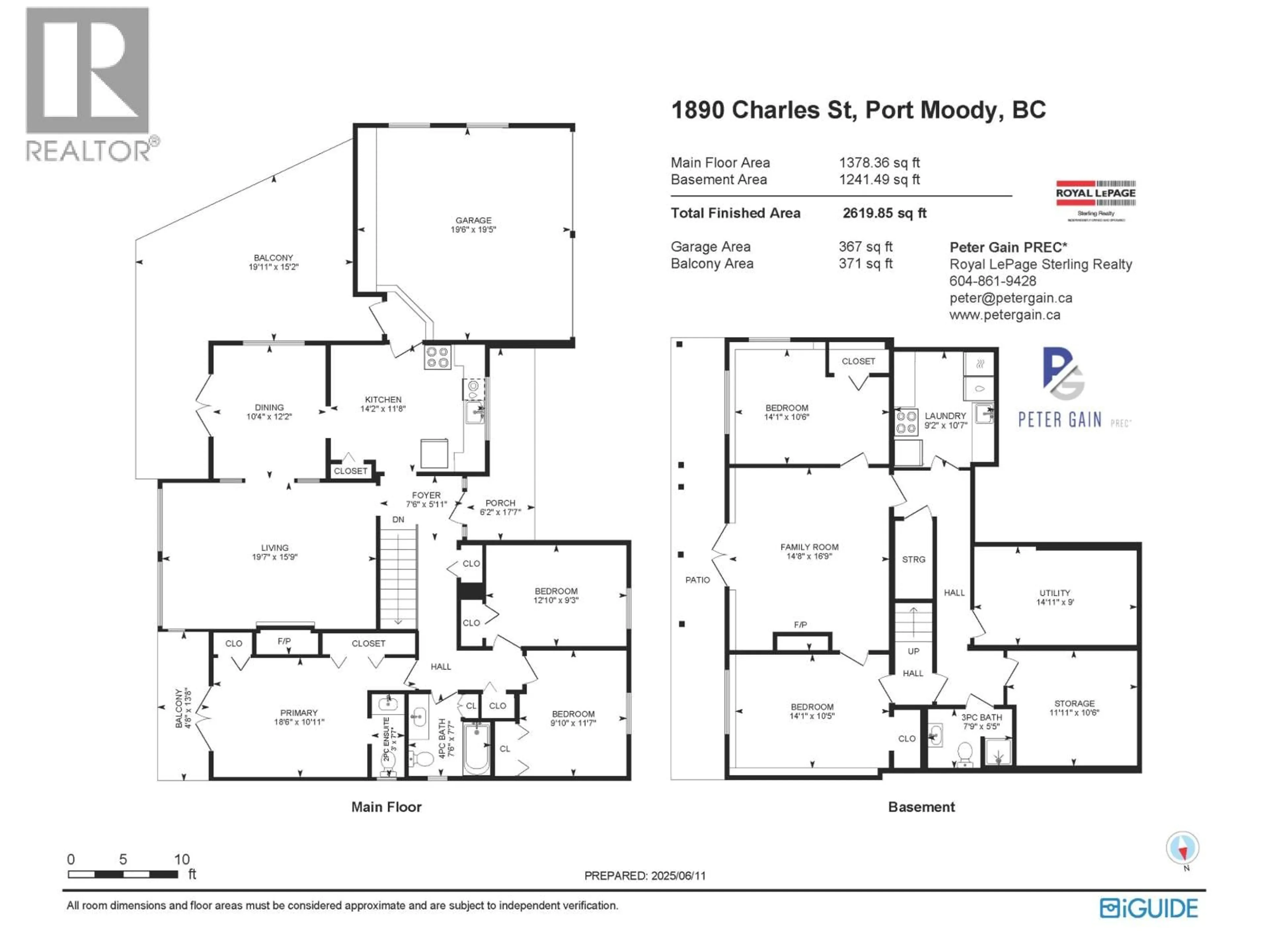 Floor plan for 1890 CHARLES STREET, Port Moody British Columbia V3H2M3