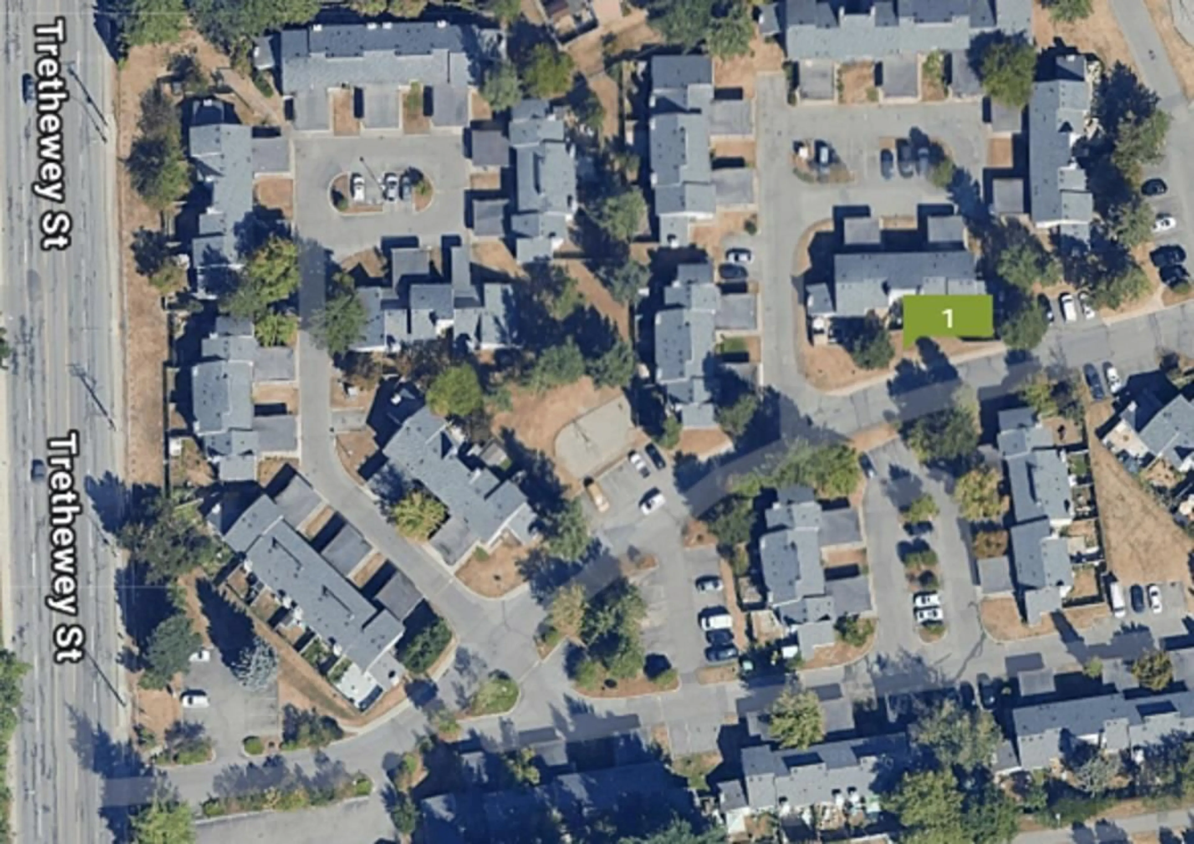 A pic from outside/outdoor area/front of a property/back of a property/a pic from drone, street for 20 - 3030 TRETHEWEY STREET, Abbotsford British Columbia V2T4N2