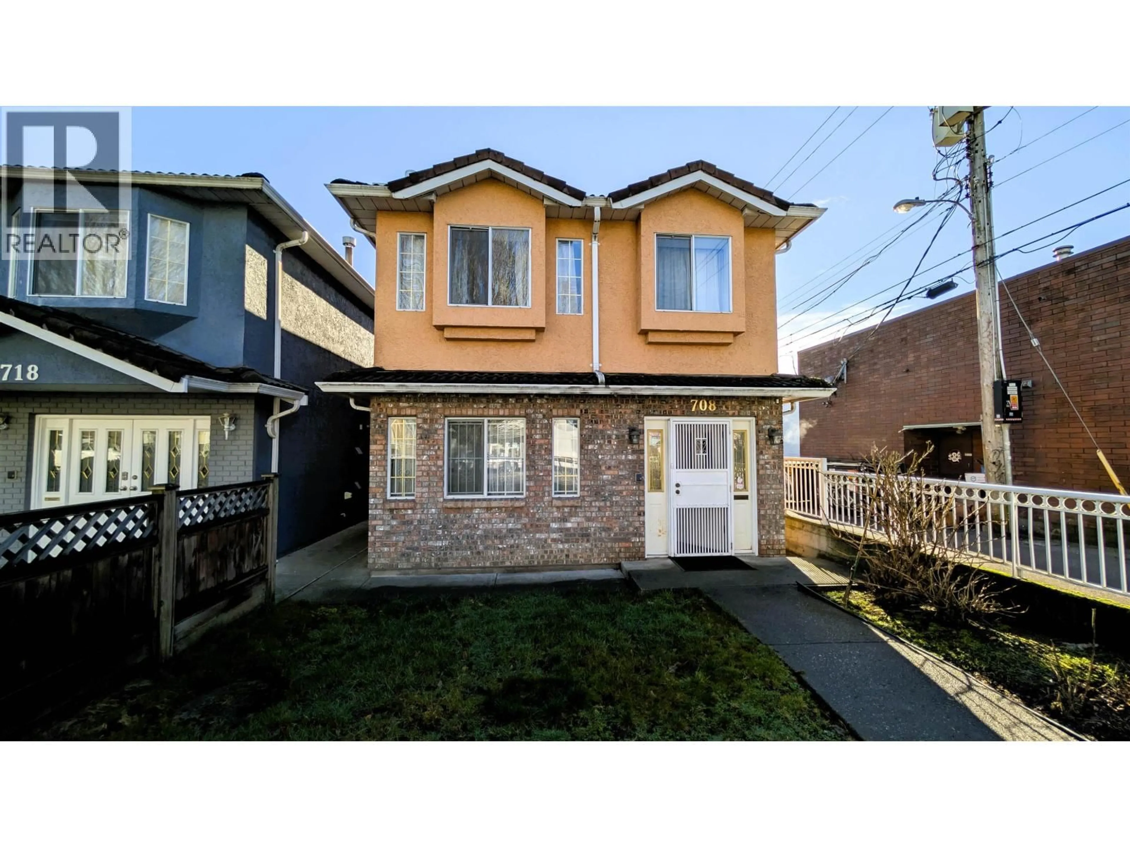 Home with brick exterior material, street for 708 49TH AVENUE, Vancouver British Columbia V5W2H4